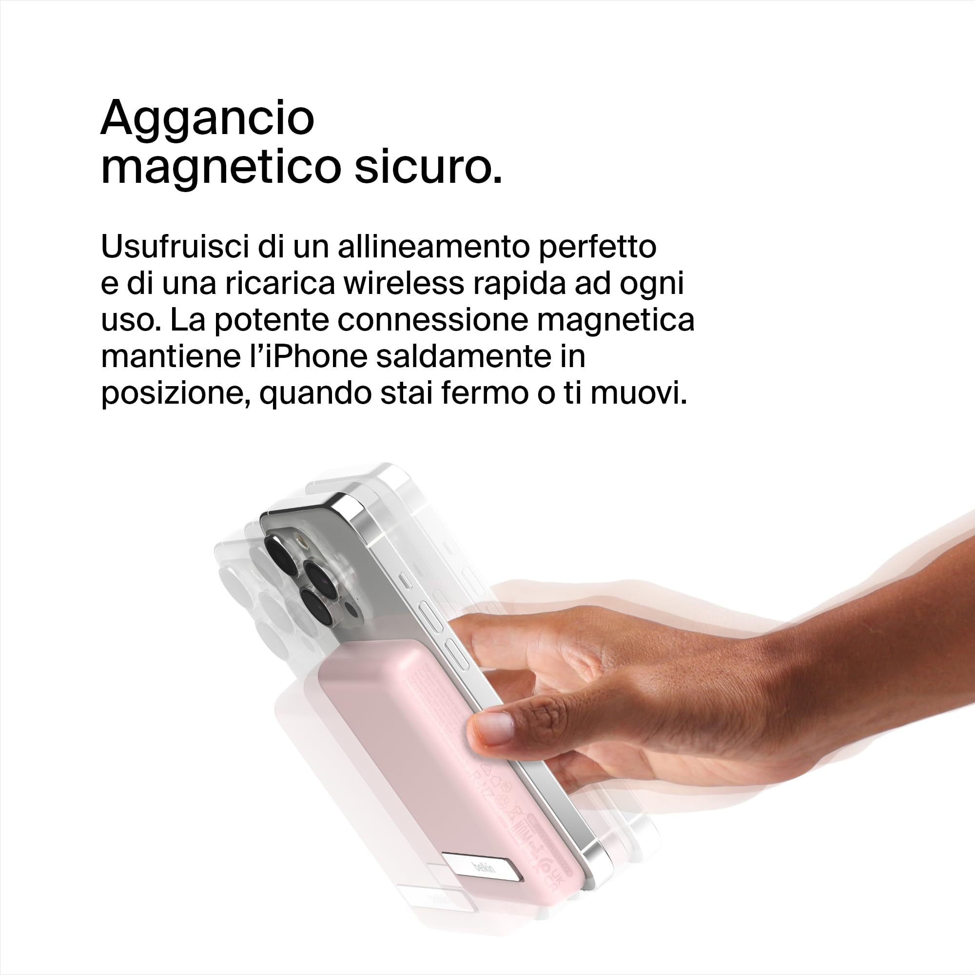 belkin-batteria-esterna-wireless-magnetica-5000-mah-con-magsafe-ricarica-passant image 4
