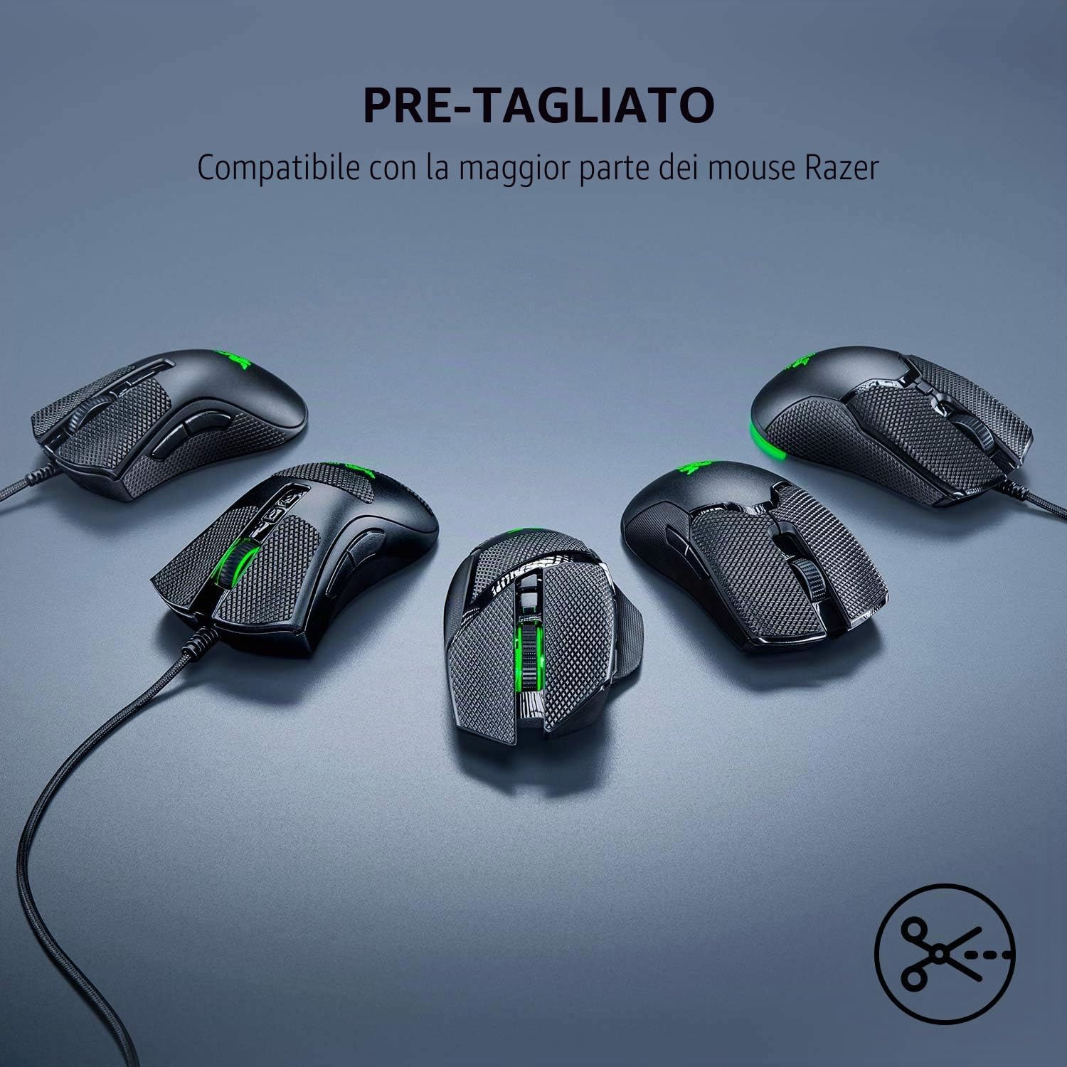 razer-mouse-grip-tape-deathadder-v2-mini-nastro-antiscivolo-autoadesivo-pre-tagl image 2
