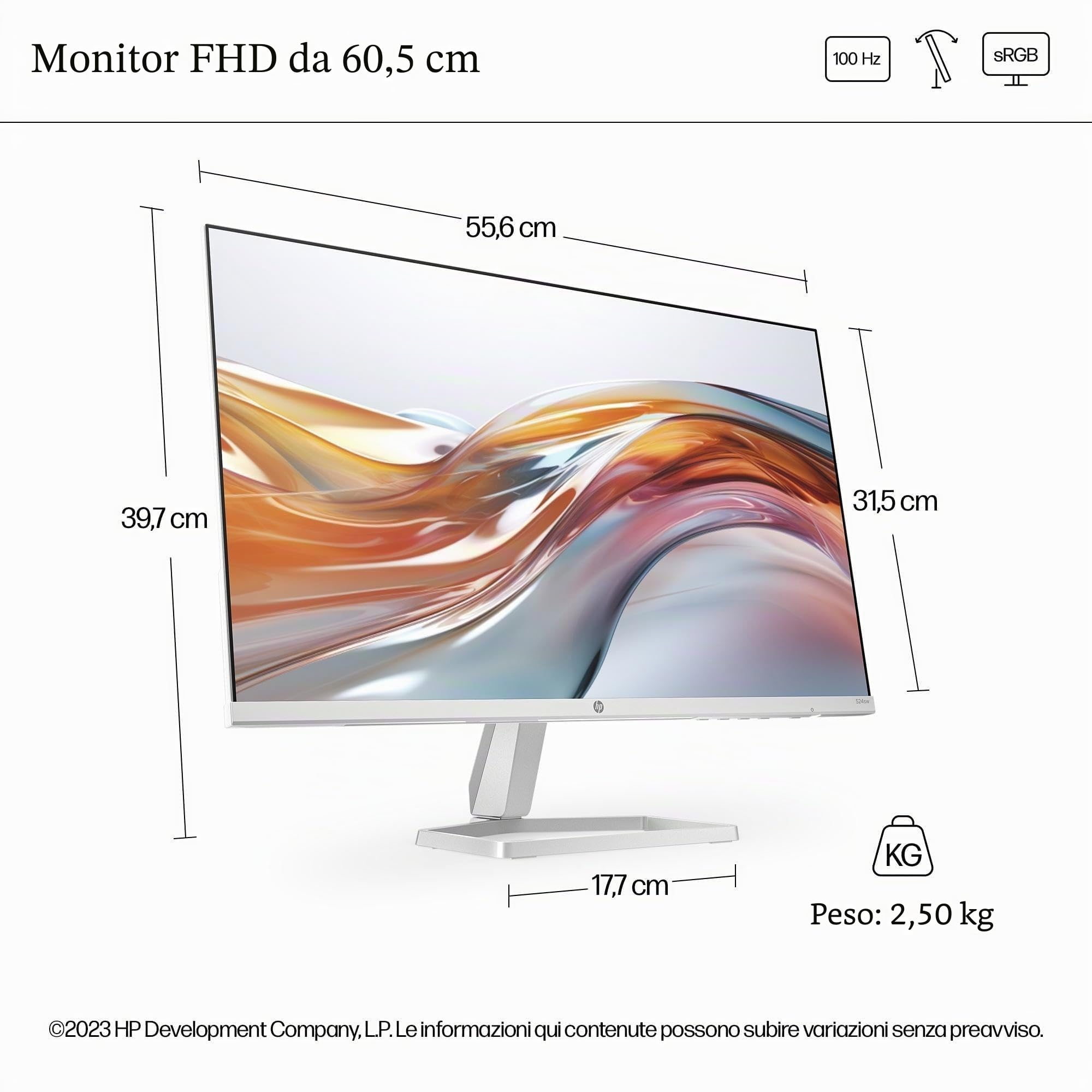 hp-524sw-monitor-23-8-full-hd-ips-1920x1080-a-100-hz-antiriflesso-con-eye-ease-5 image 7