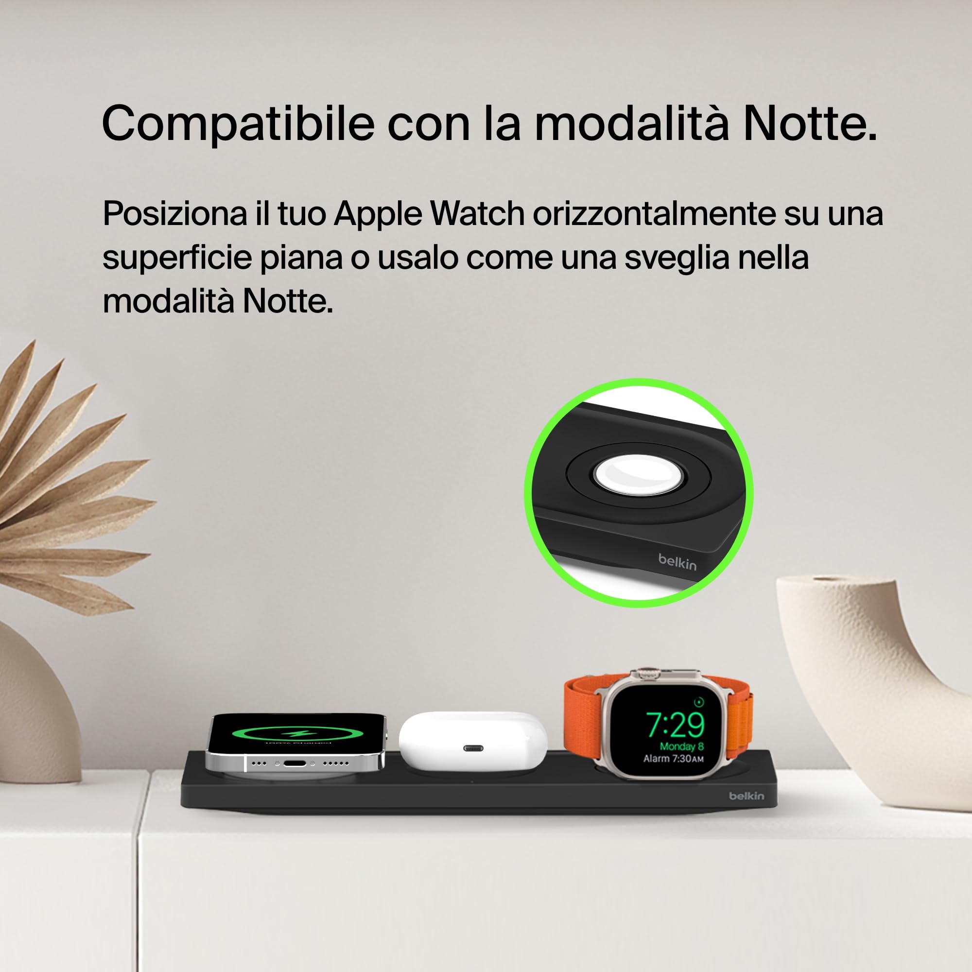 belkin-3-in-1-wireless-charger-con-magsafe-tappetino-di-ricarica-rapida-mfi-per- image 7