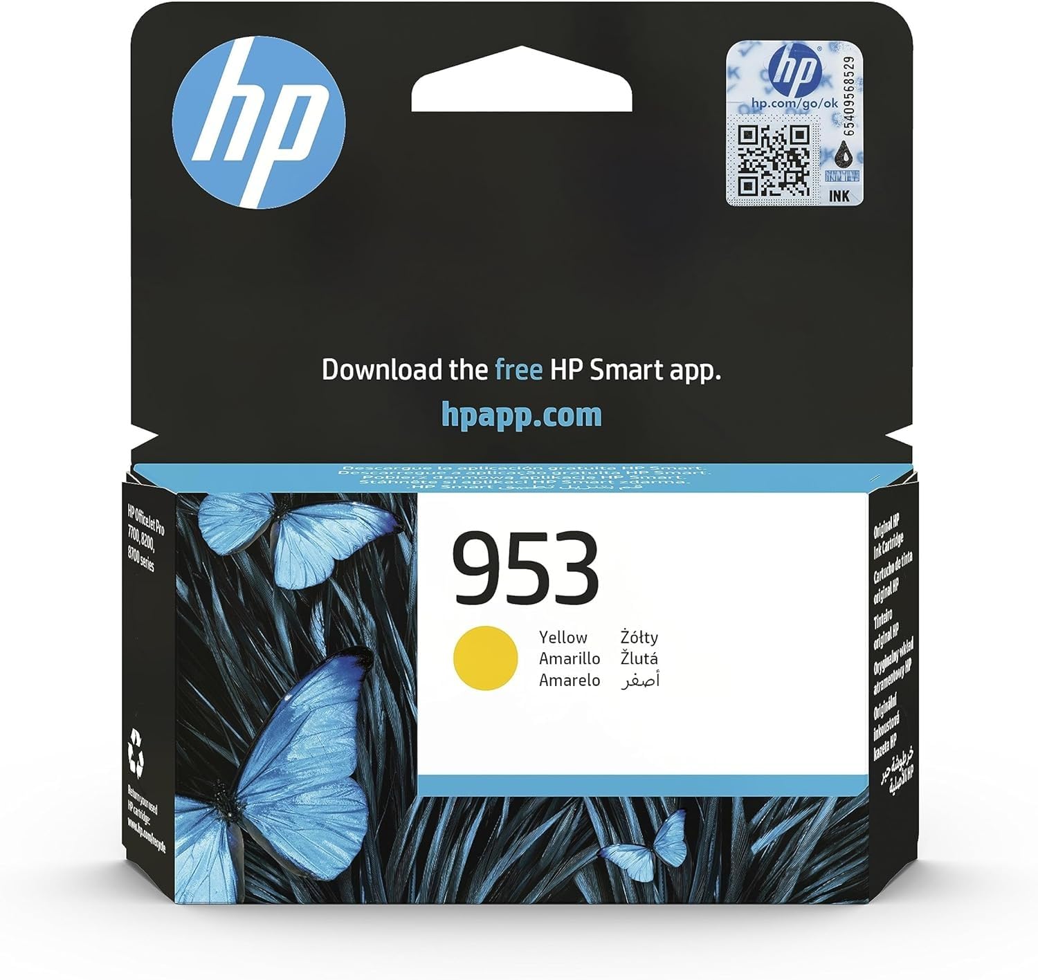 hp-953-giallo-f6u14ae-cartuccia-inchiostro-originale-hp-da-630-pagine-per-office image 1