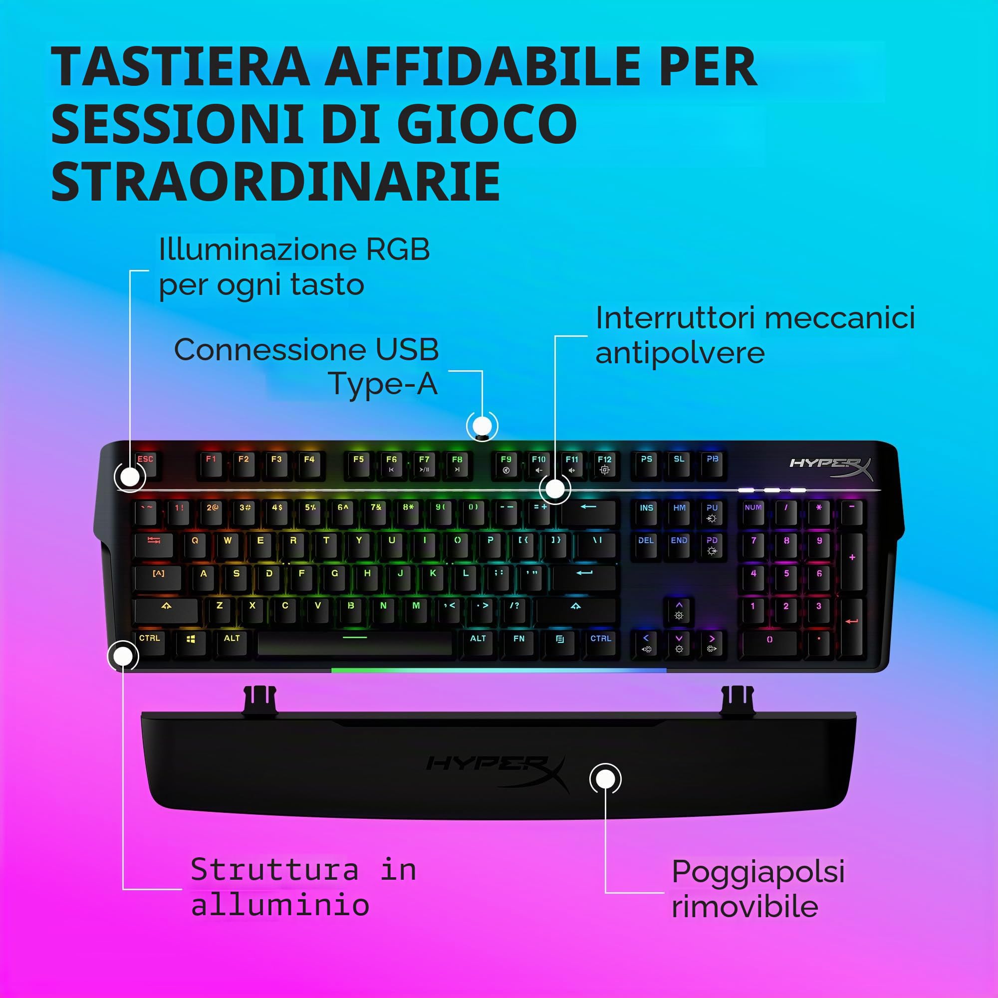 hyperx-alloy-mkw100-tastiera-meccanica-gaming-full-size-cablata-rgb-con-telaio-i image 8
