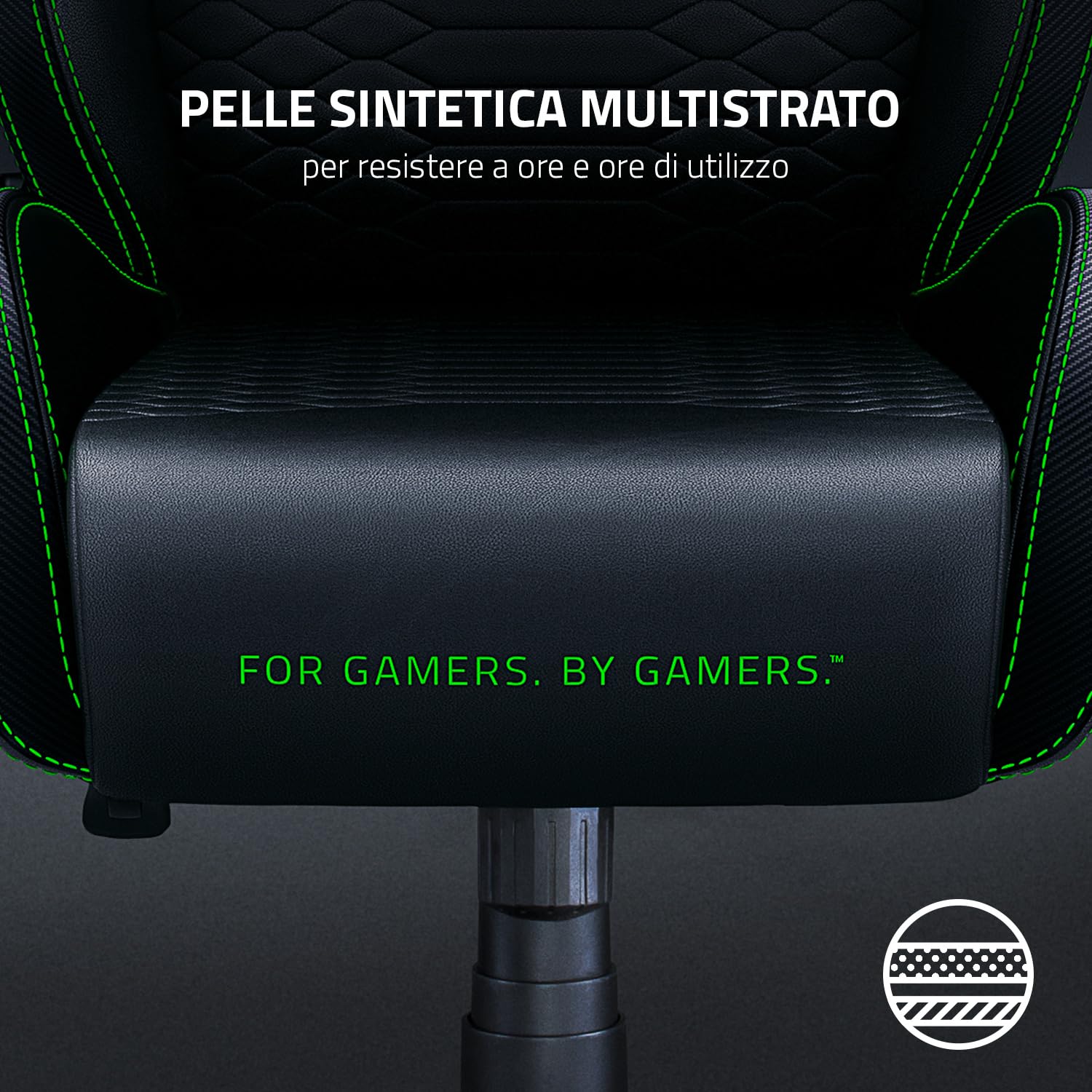 razer-iskur-x-sedia-da-gaming-ergonomica-nera-pelle-sintetica-multistrato-suppor image 5