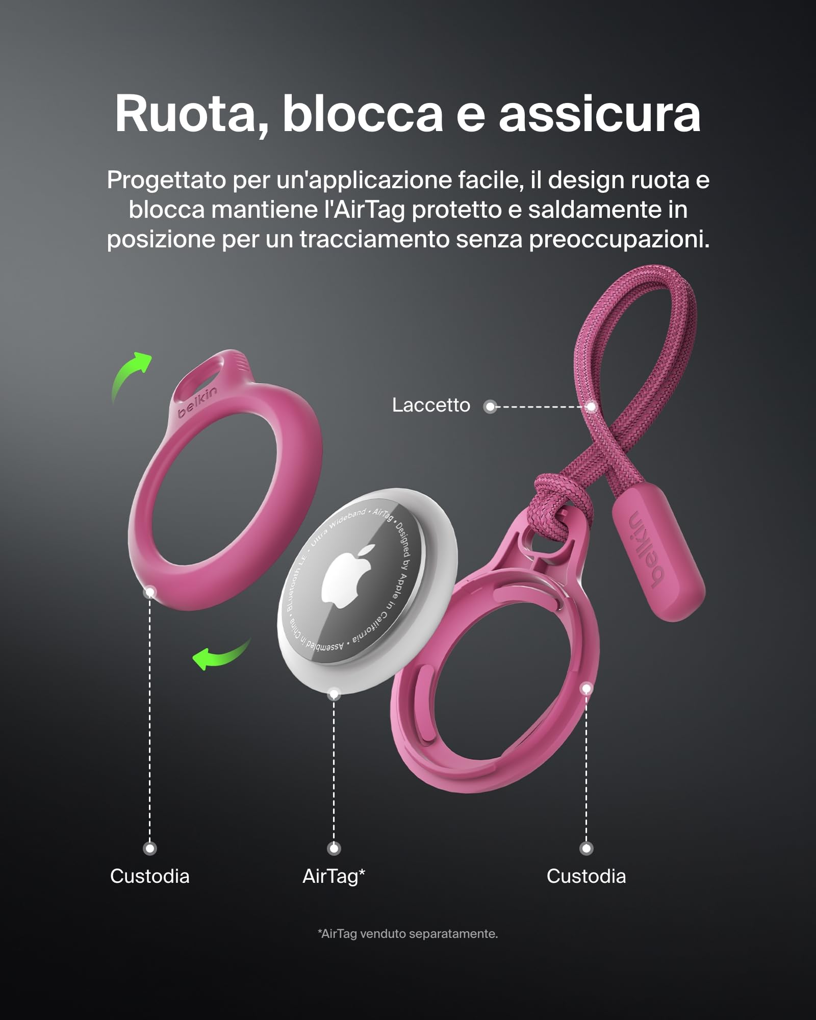 belkin-secure-holder-con-laccetto-custodia-protettiva-antigraffio-per-apple-airt image 4