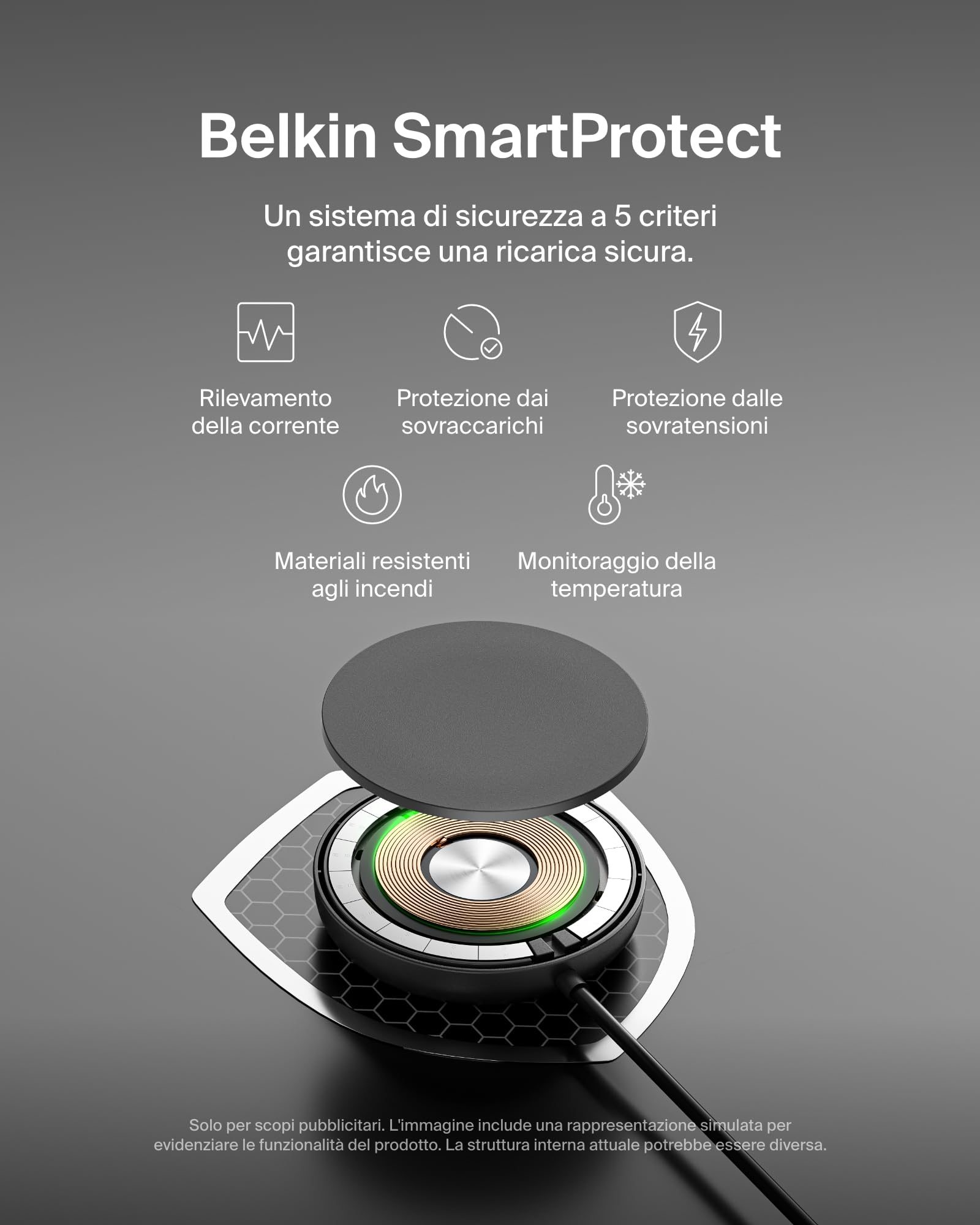 belkin-boostcharge-pro-tappetino-di-ricarica-wireless-magnetico-qi2-15-w-con-sup image 7