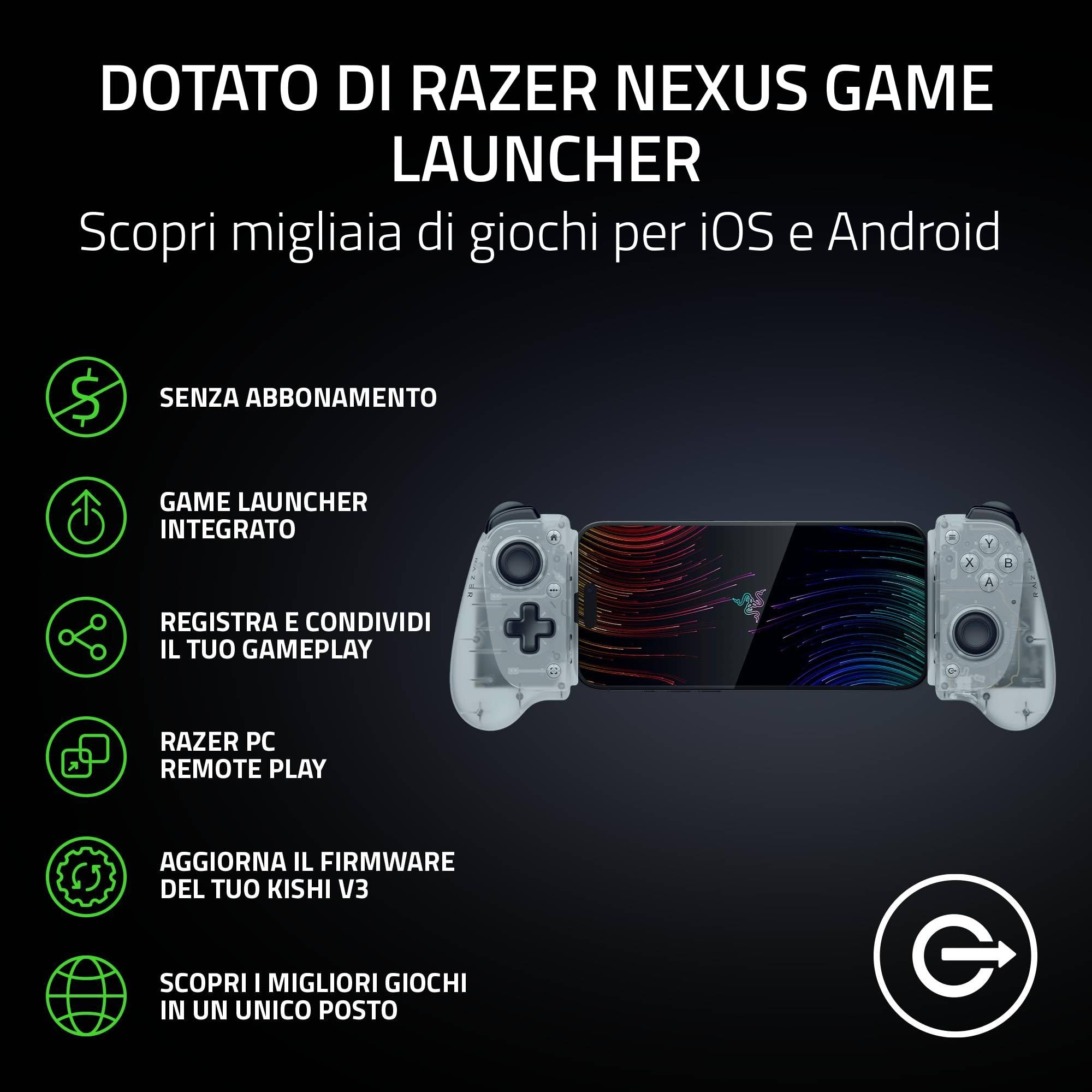 razer-kishi-v3-phantom-white-controller-mobile-full-size-usb-c-per-iphone-e-andr image 6