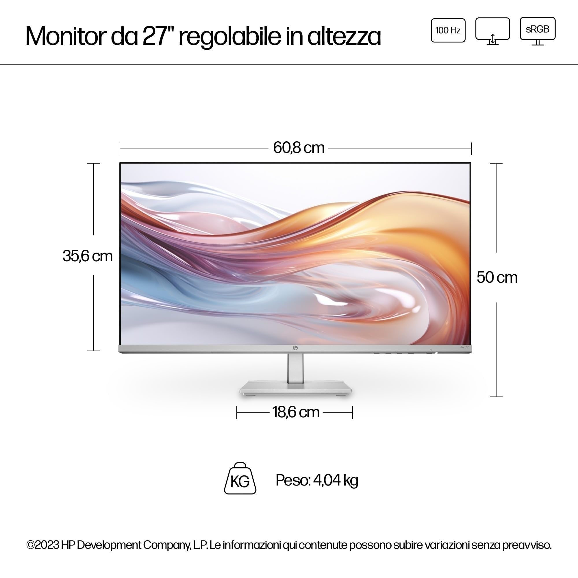 hp-527sh-monitor-27-full-hd-ips-antiriflesso-100-hz-eye-ease-1920x1080-2x-hdmi-v image 3