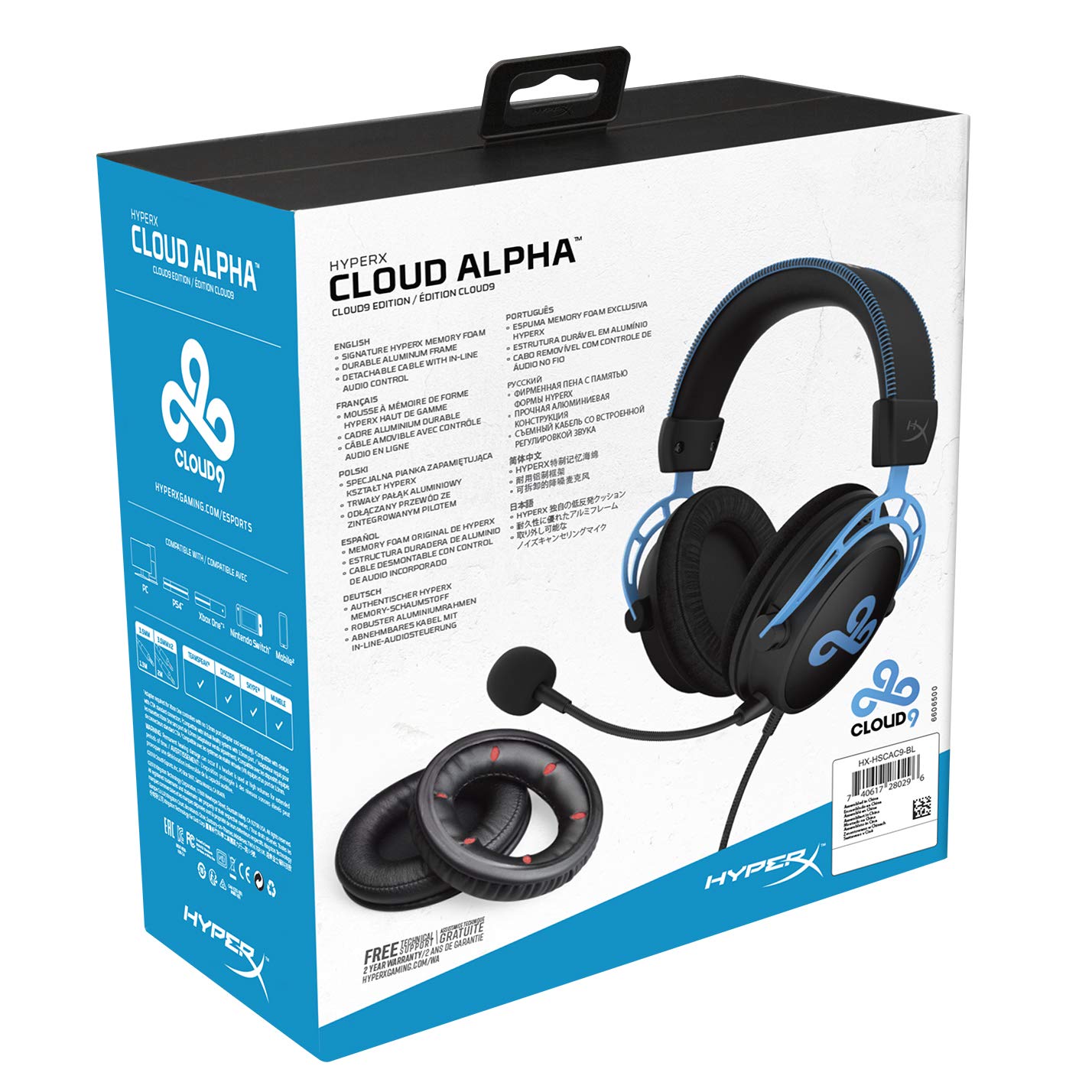 hyperx-cloud-alpha-cloud9-edition-hx-hscac9-bl-cuffie-gaming-con-driver-a-doppia image 7