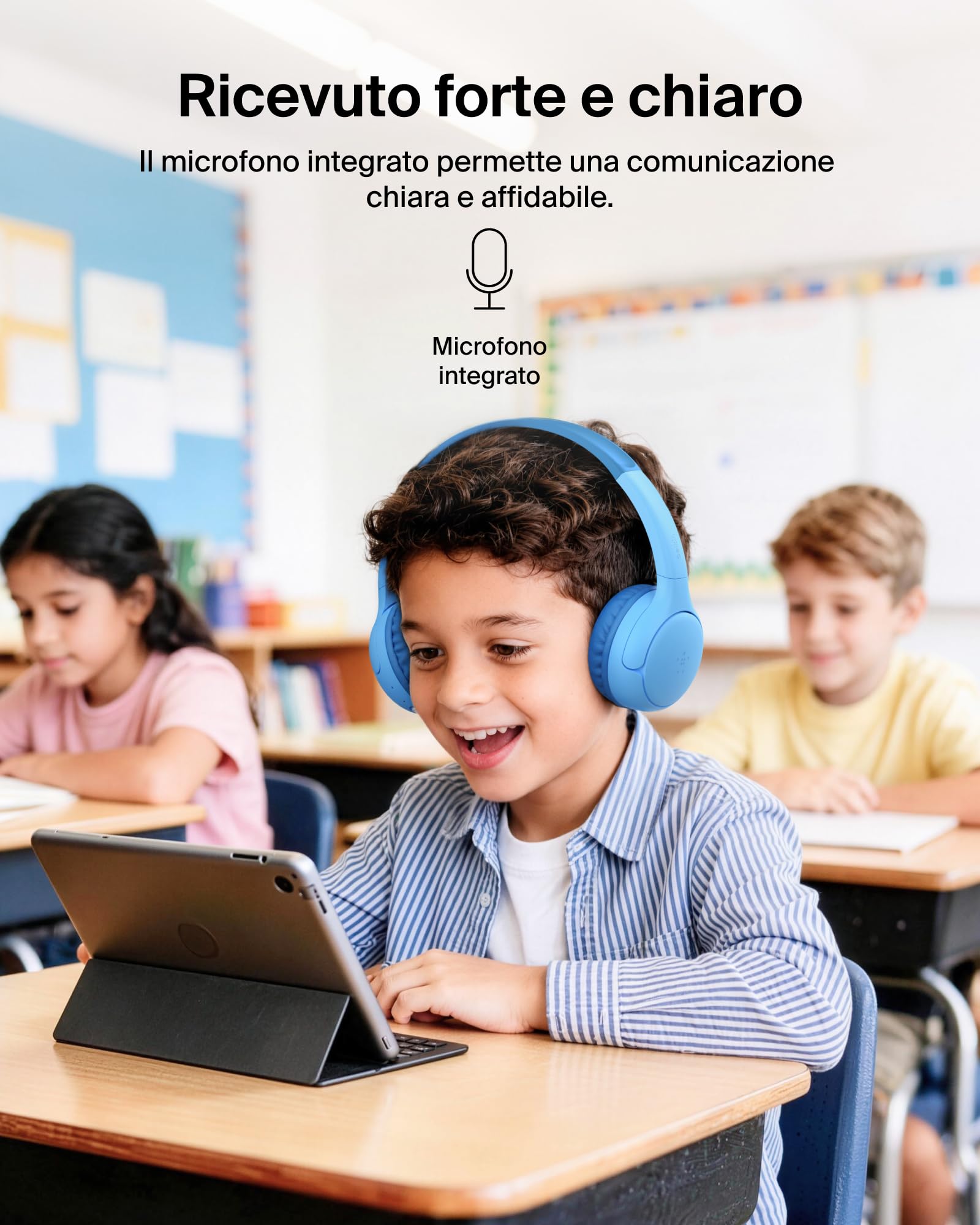 belkin-soundform-mini-2-cuffie-bluetooth-on-ear-per-bambini-con-limite-volume-85 image 7