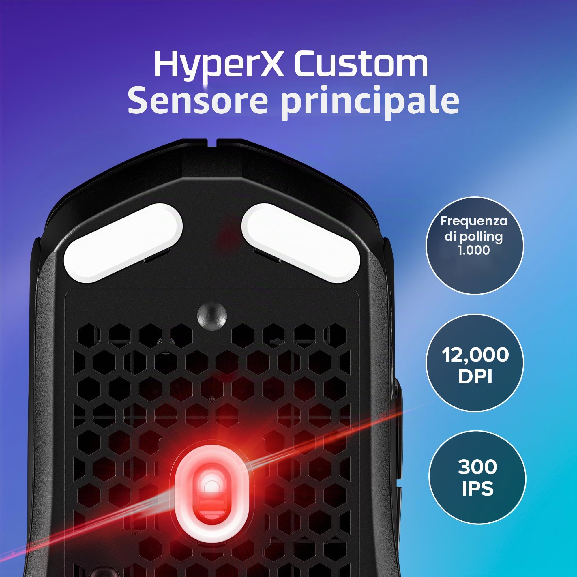 hyperx-pulsefire-haste-2-core-mouse-gaming-wireless-2-4-ghz-sensore-12000-dpi-rg image 7