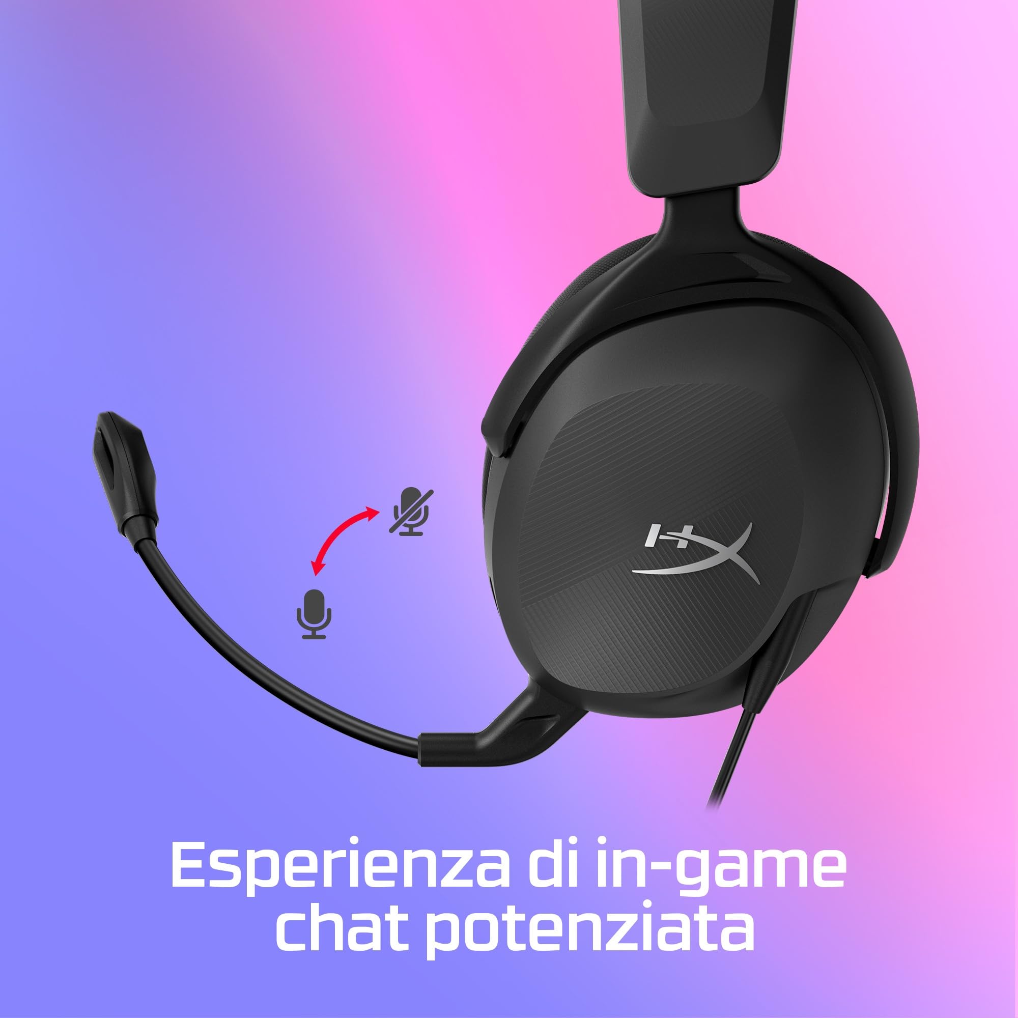hyperx-cloud-stinger-ii-core-cuffie-da-gaming-cablate-3-5-mm-con-microfono-audio image 4