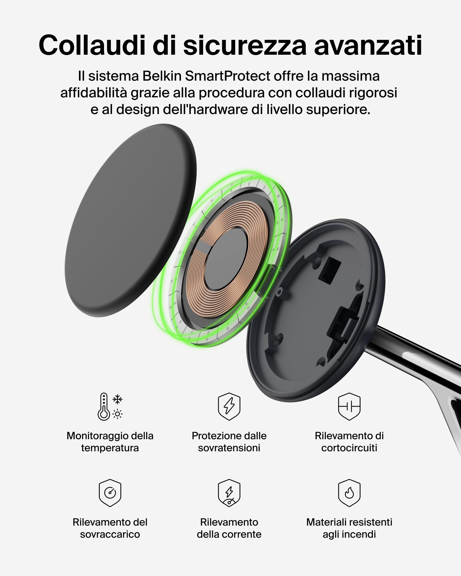 belkin-ultracharge-caricatore-wireless-3-in-1-qi2-2-25w-magnetico-magsafe-usb-c- image 6