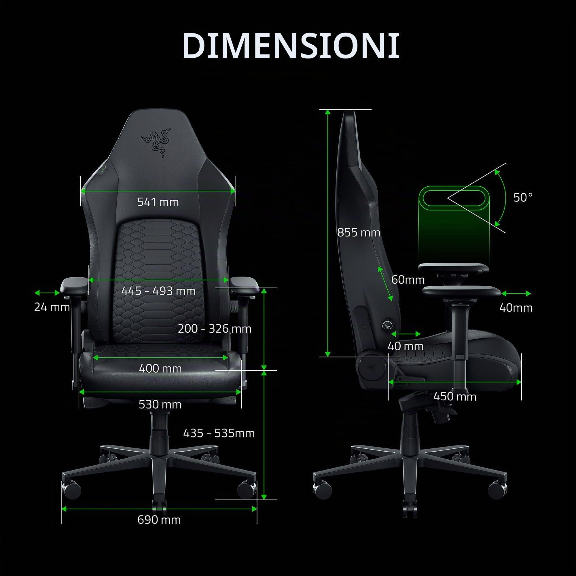 razer-iskur-v2-newgen-sedia-ergonomica-da-gaming-con-supporto-lombare-hyperflex- image 8