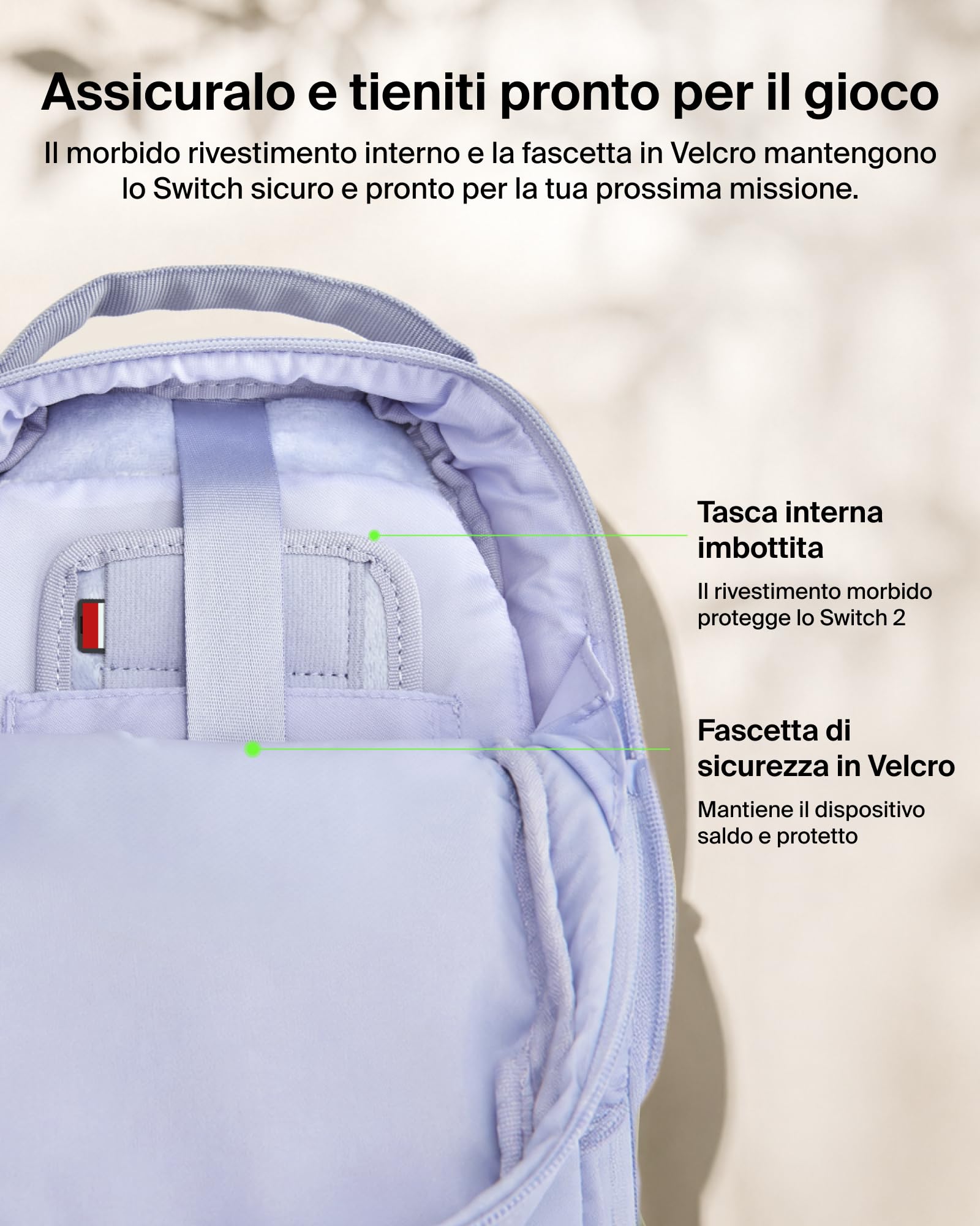 belkin-gaming-borsa-crossbody-per-nintendo-switch-2-2025-con-interno-morbido-tas image 3