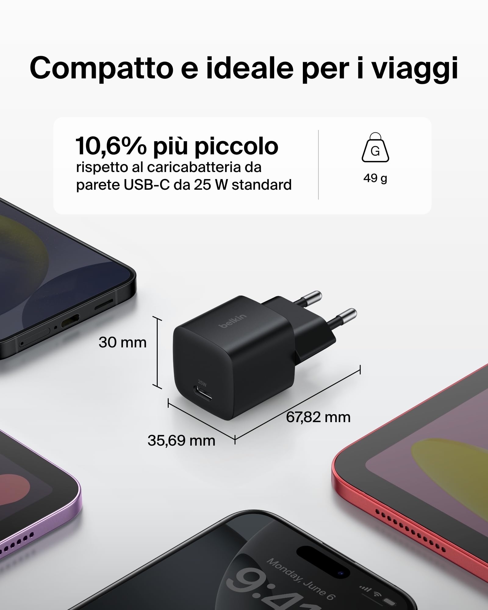 belkin-caricatore-usb-c-da-25-w-con-ricarica-rapida-pd-3-0-e-pps-per-iphone-16-1 image 2