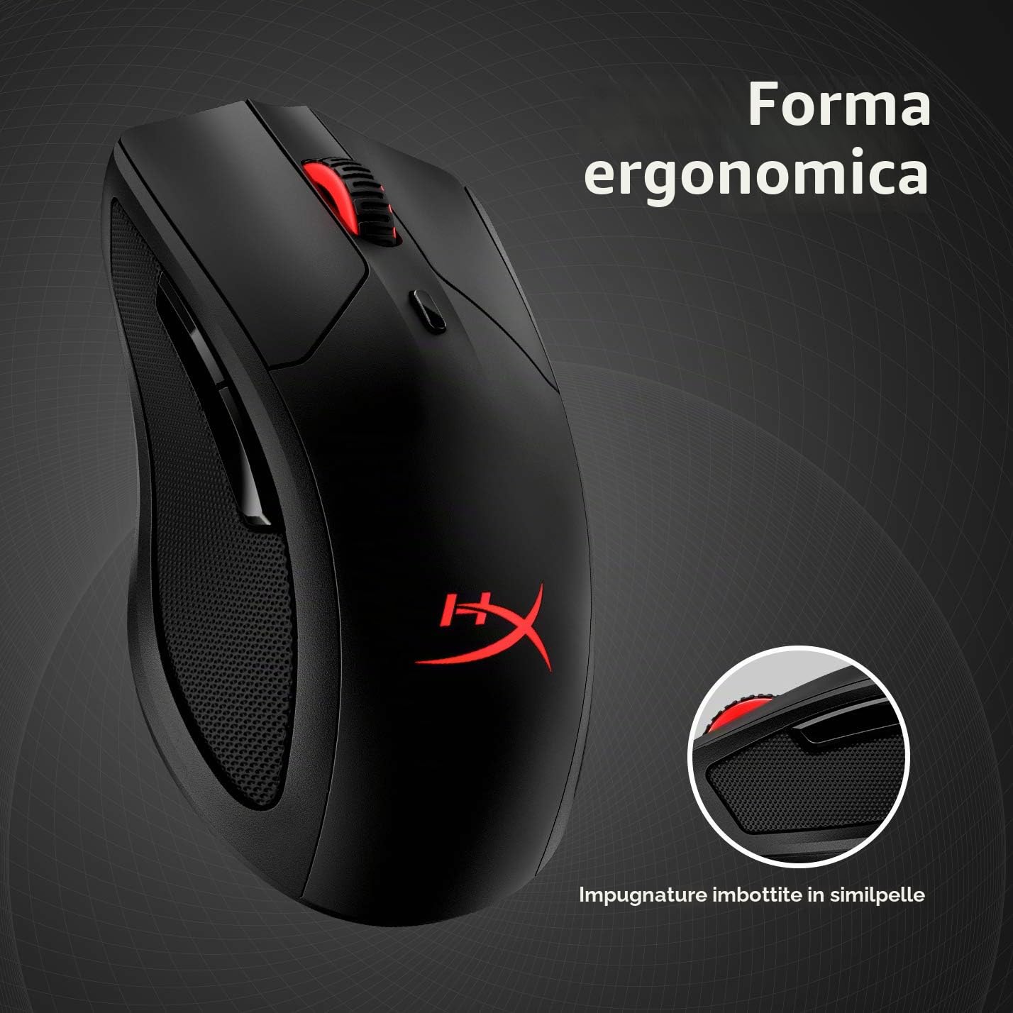hp-hyperx-pulsefire-dart-mouse-gaming-wireless-2-4-ghz-con-sensore-pixart-16-000 image 5