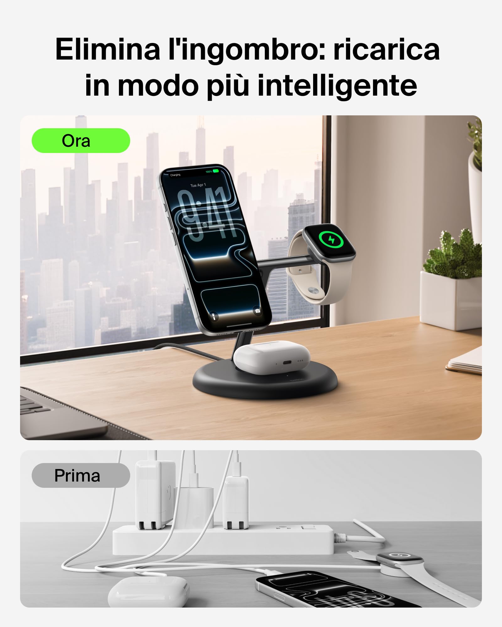 belkin-ultracharge-caricatore-wireless-3-in-1-qi2-2-25w-magnetico-magsafe-usb-c- image 5
