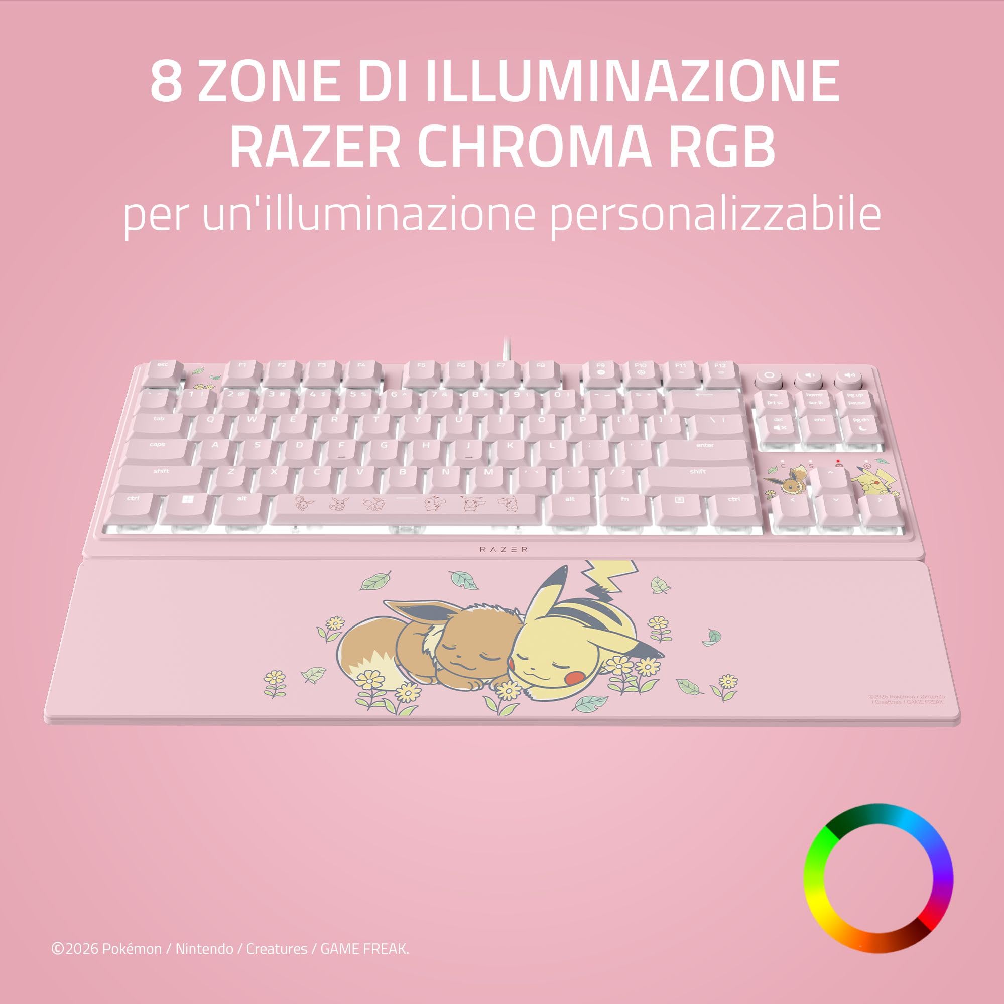 razer-ornata-v3-tenkeyless-pok-mon-pikachu-eevee-tastiera-da-gaming-compatta-mec image 7