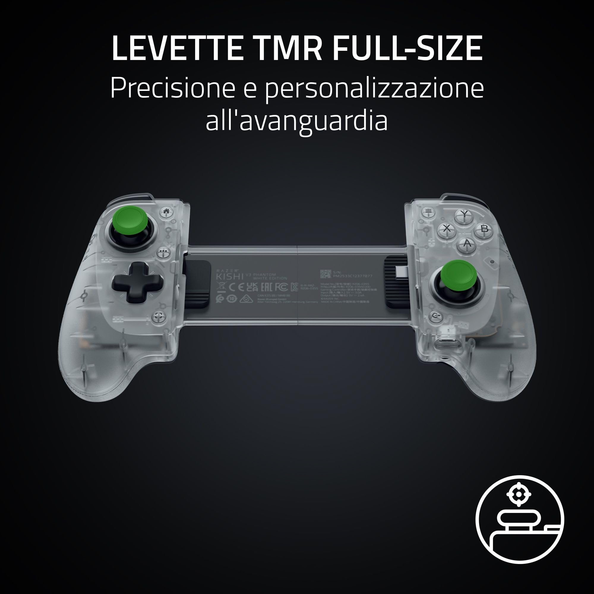razer-kishi-v3-phantom-white-controller-mobile-full-size-usb-c-per-iphone-e-andr image 5