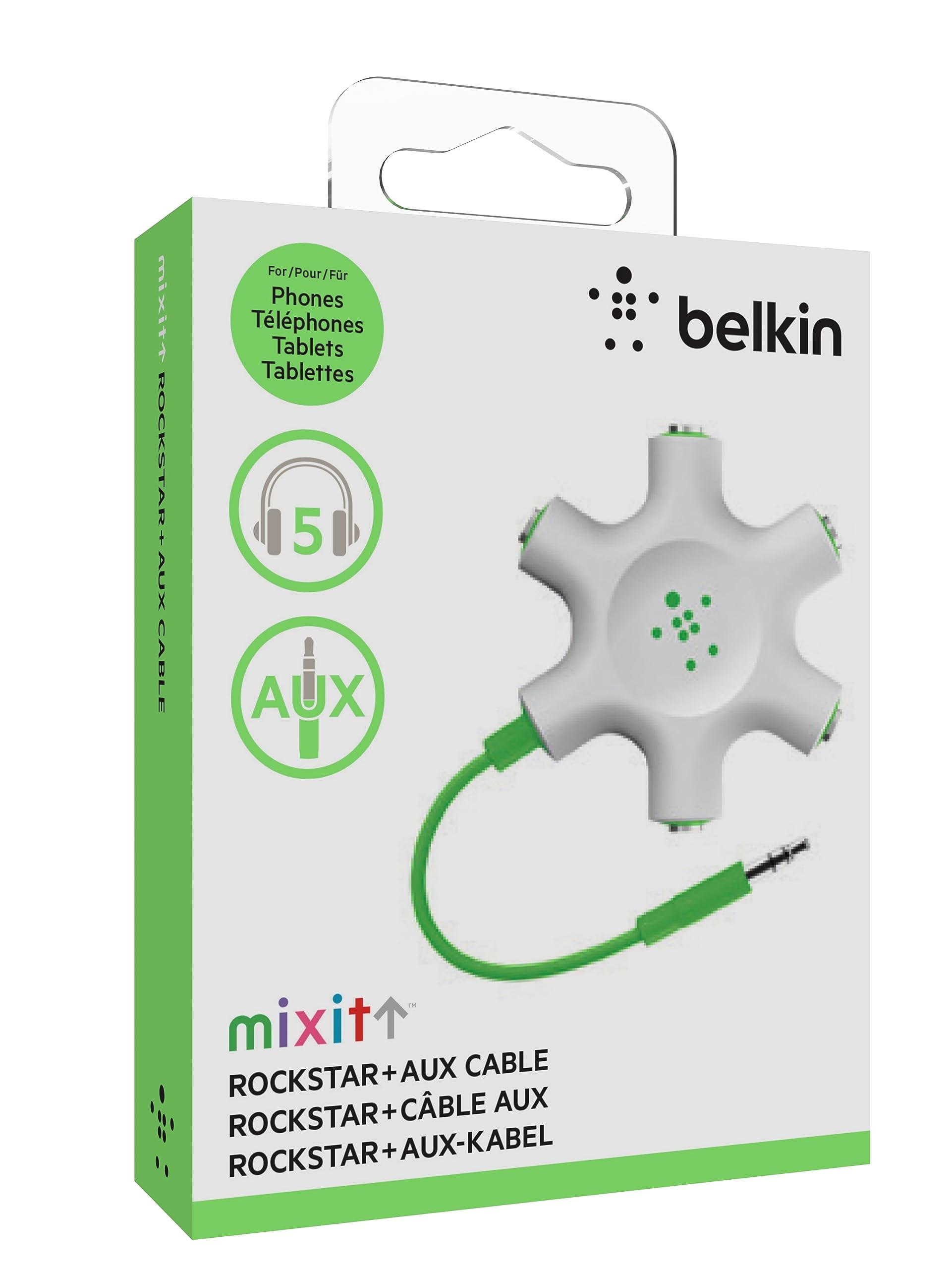 belkin-rockstar-cavo-doppiatore-per-cuffie-con-5-jack-da-3-5-mm-splitter-audio-c image 2