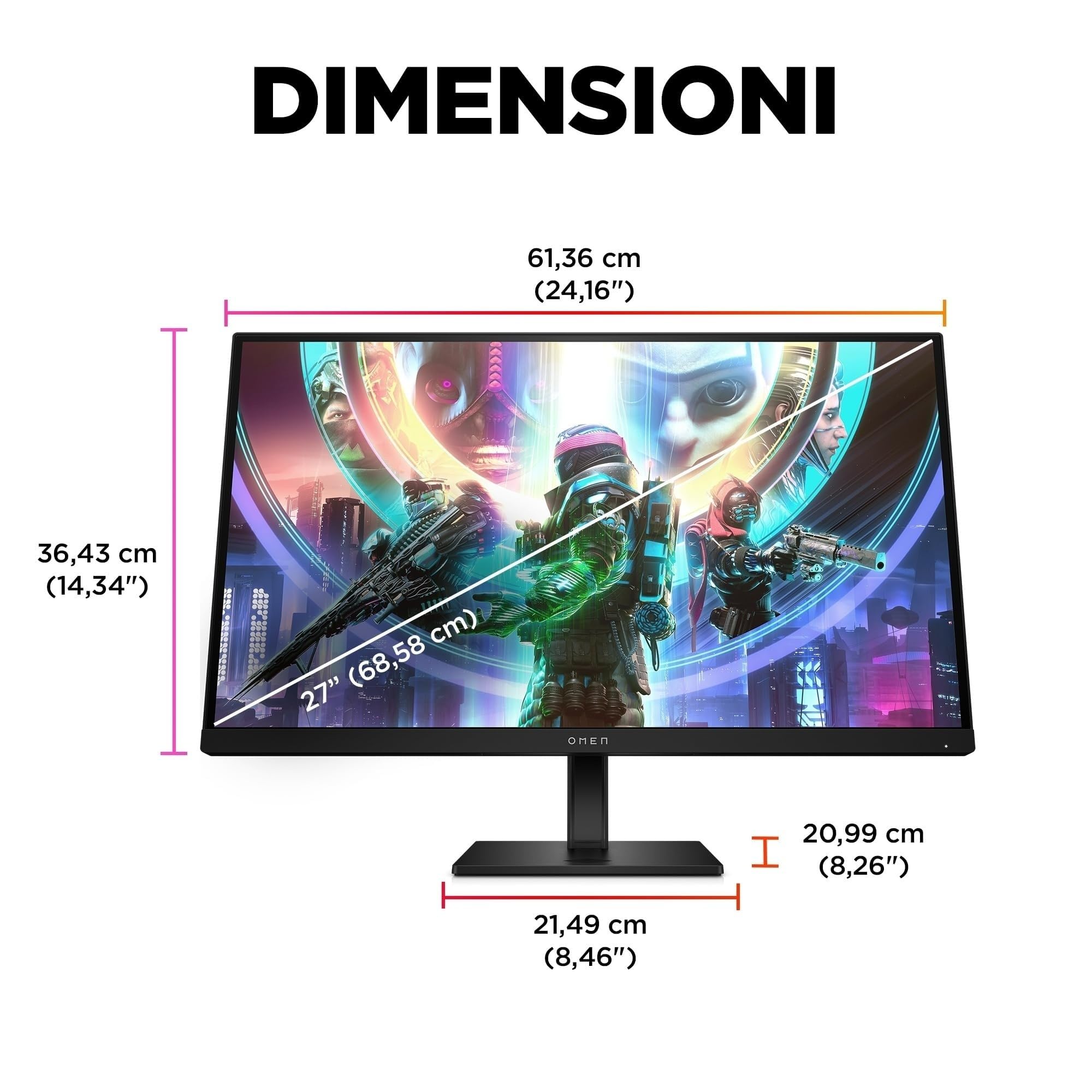 hp-omen-27qs-monitor-gaming-27-qhd-240hz-ips-1ms-hdr-400-g-sync-e-freesync-vesa- image 8