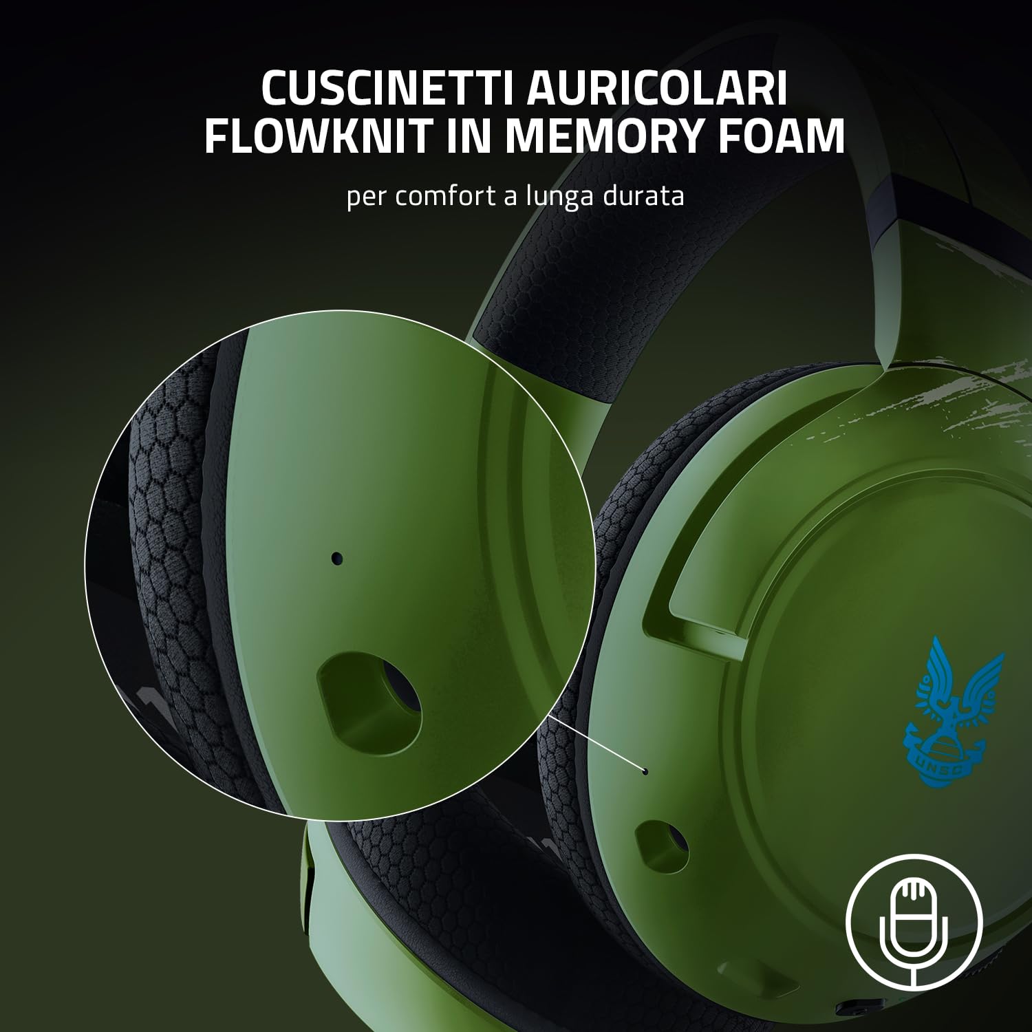 razer-kaira-pro-halo-infinite-edition-cuffie-wireless-per-xbox-series-x-e-mobile image 4