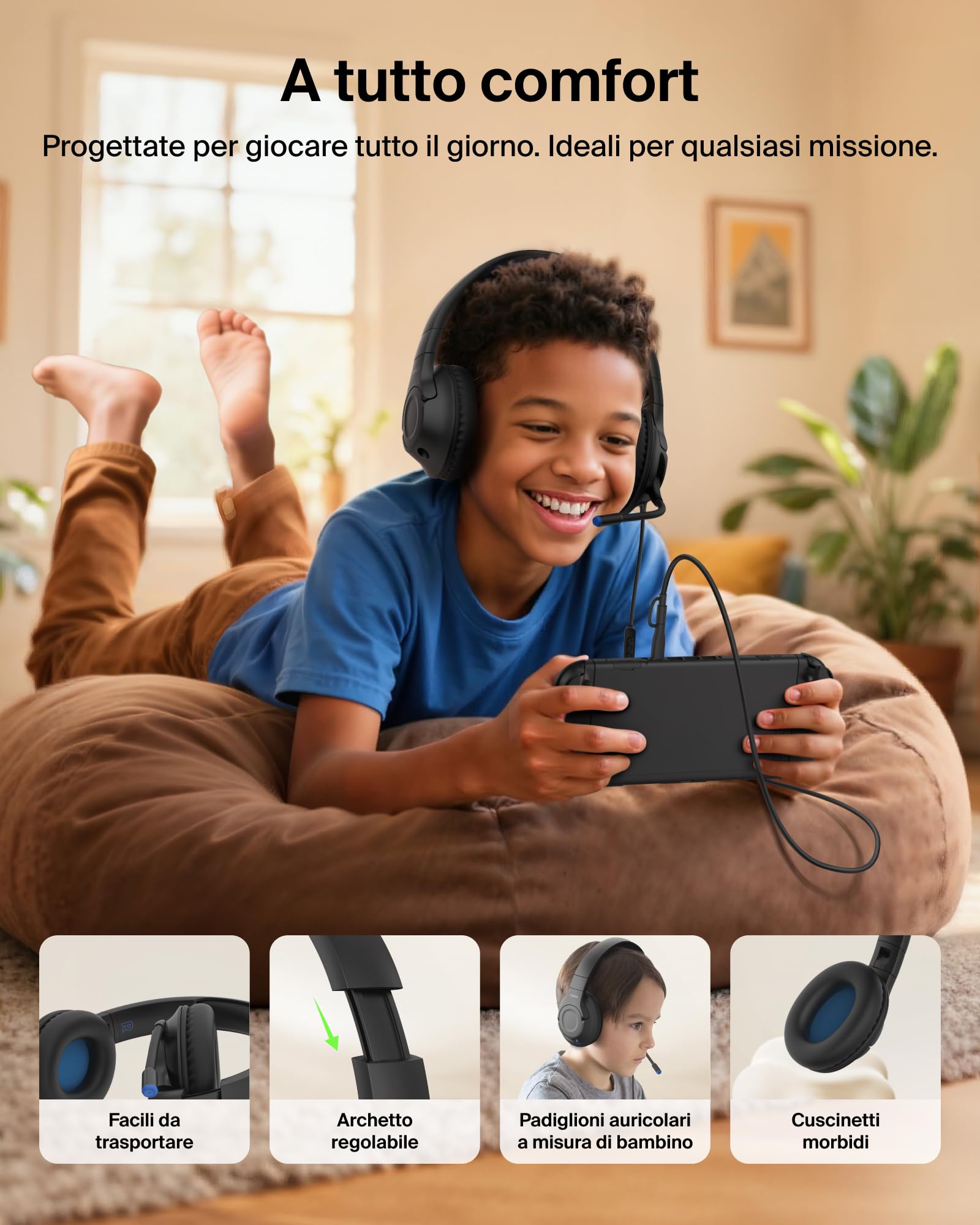 belkin-gaming-inspire-cuffie-usb-c-con-filo-per-bambini-microfono-a-braccio-limi image 6