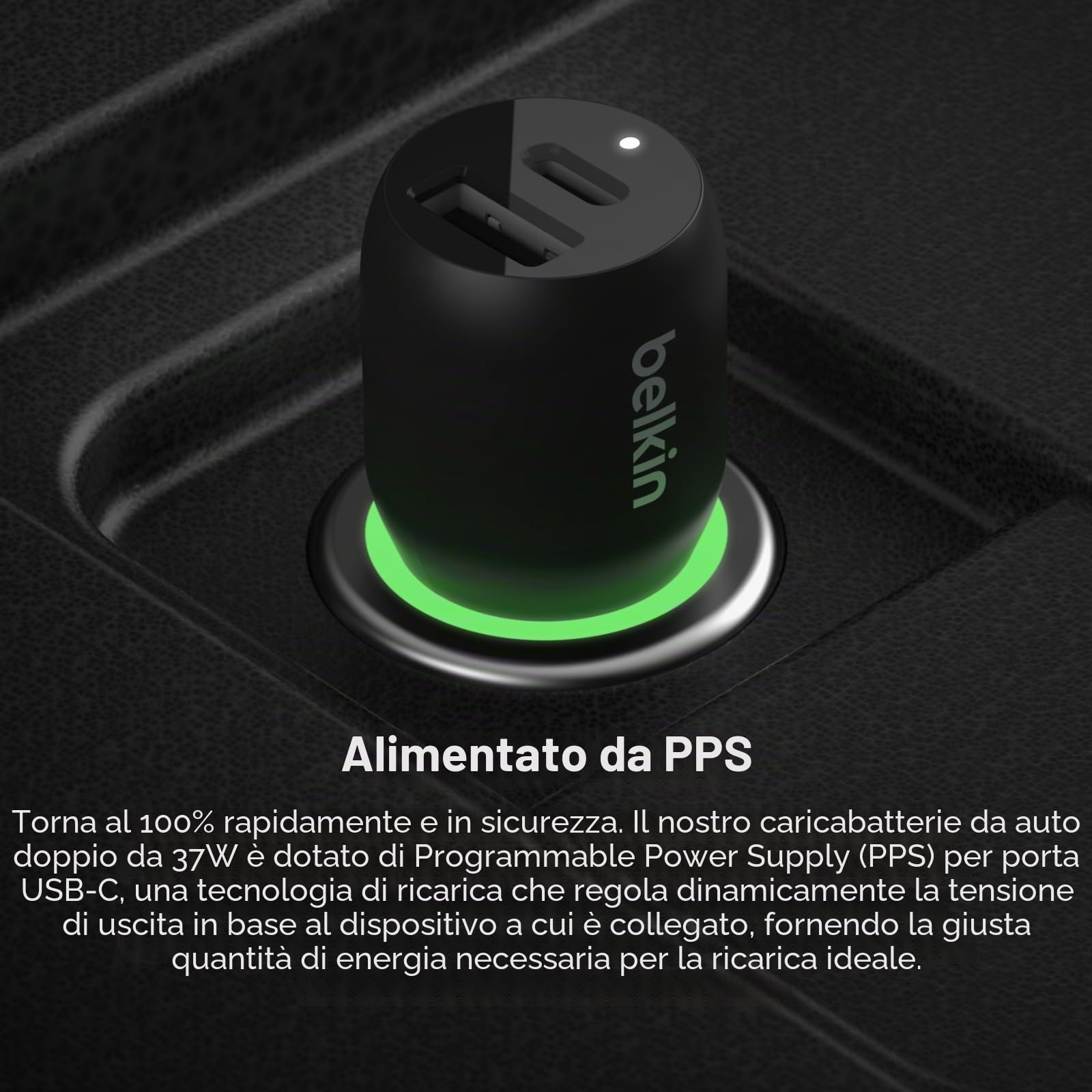 belkin-boostcharge-doppio-caricabatteria-auto-37-w-usb-c-pps-25-w-usb-a-12-w-per image 4