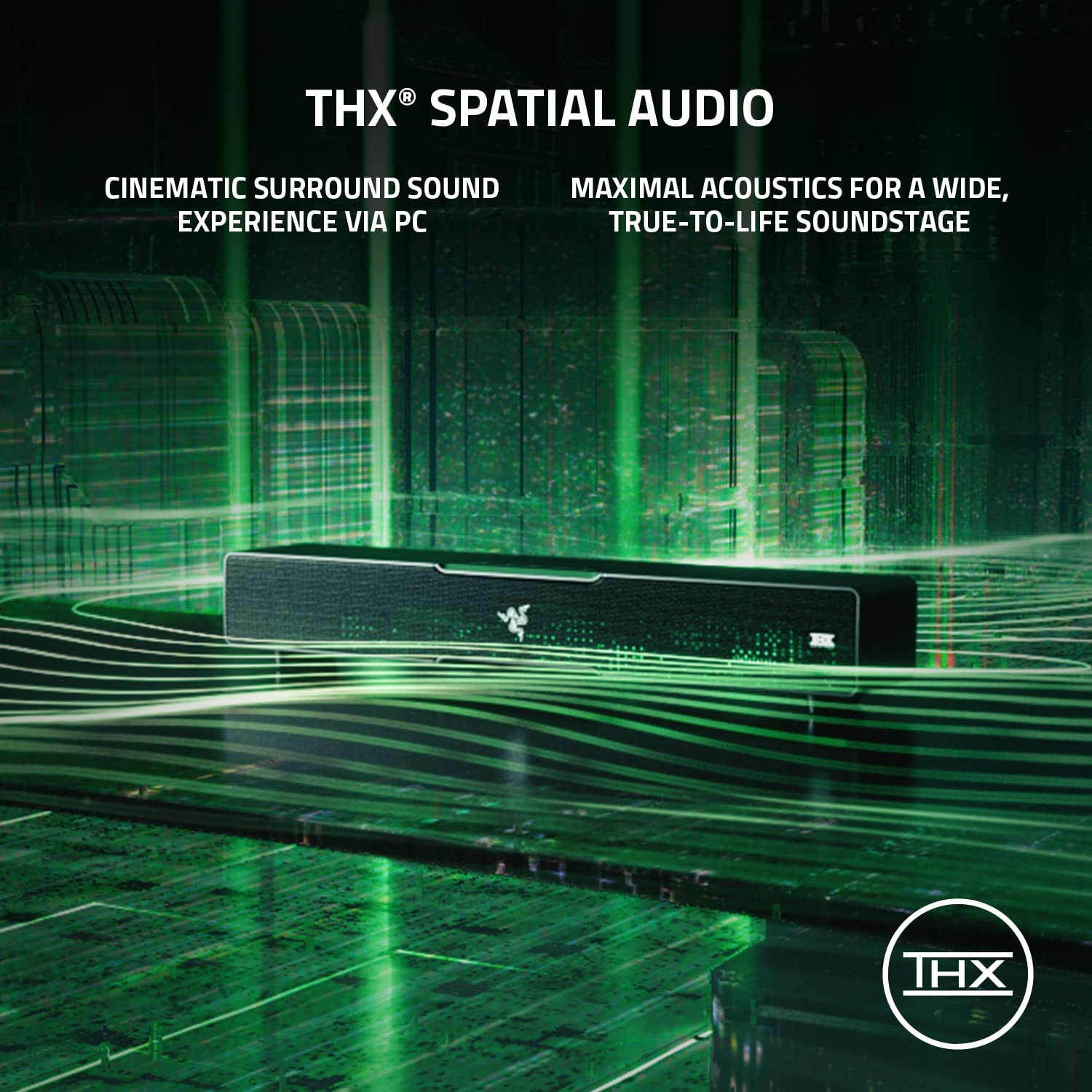 razer-leviathan-v2-soundbar-per-pc-gaming-con-subwoofer-dolby-5-1-e-thx-spatial- image 3
