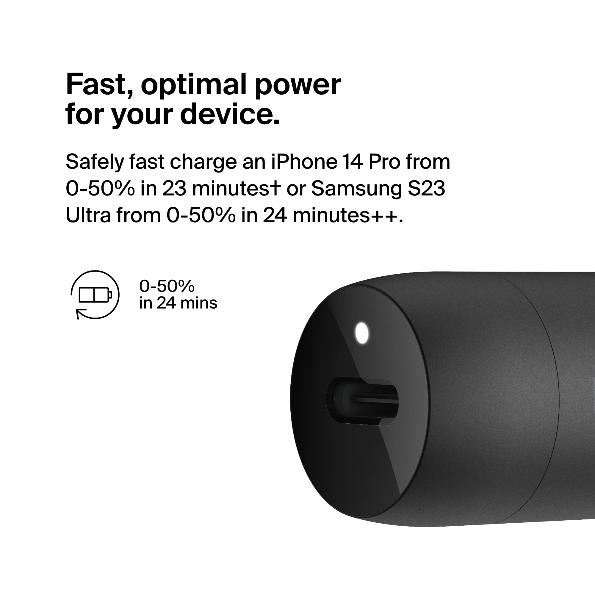 belkin-boostcharge-caricabatteria-da-auto-rapido-30w-usb-c-pd-design-compatto-co image 2