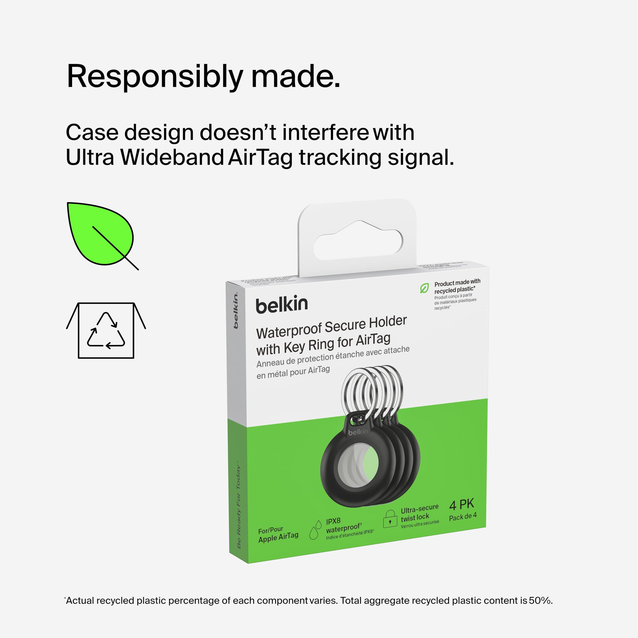 belkin-secure-holder-impermeabile-ipx8-con-anello-portachiavi-per-apple-airtag-c image 6