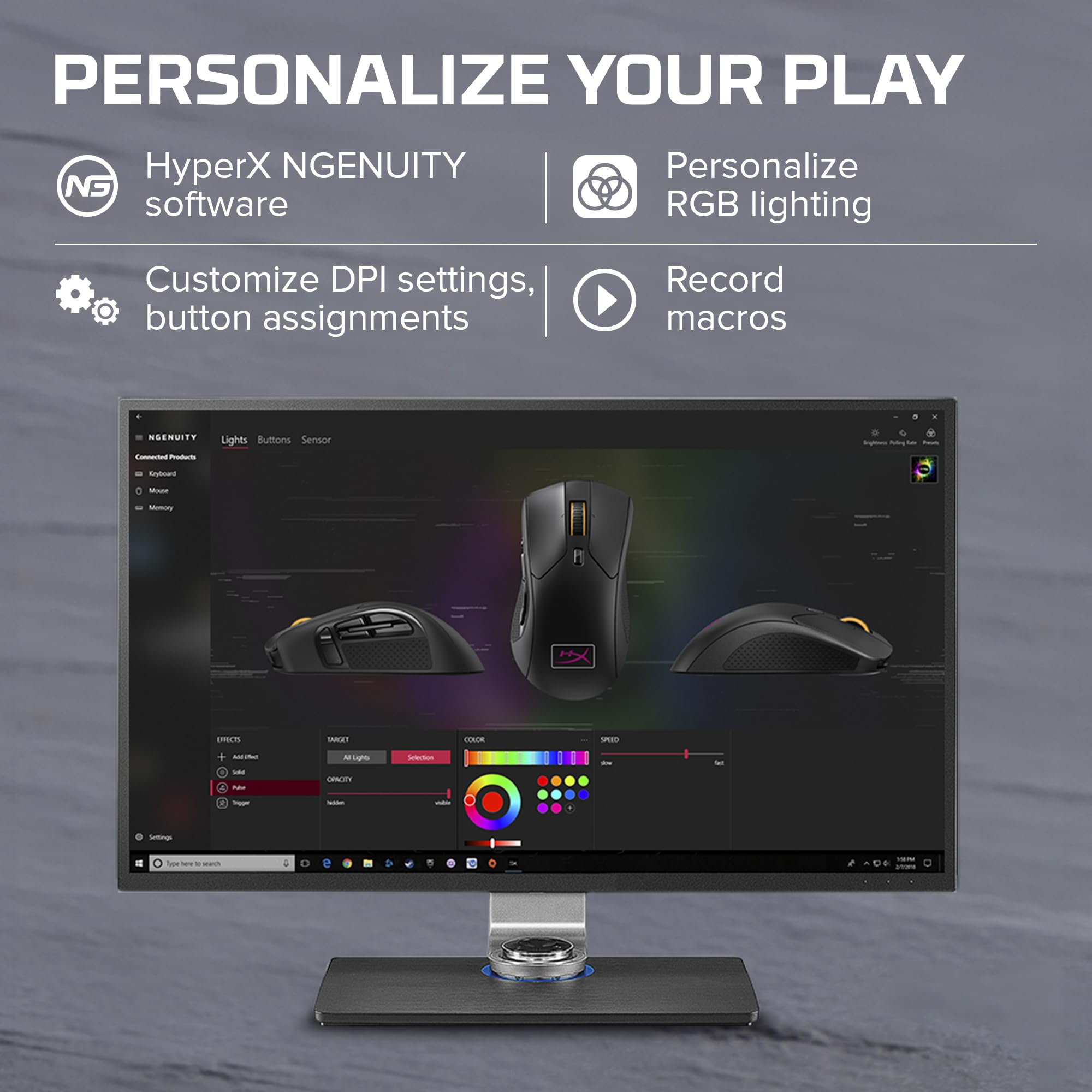hp-hyperx-pulsefire-raid-mouse-gaming-cablato-rgb-11-tasti-programmabili-sensore image 7