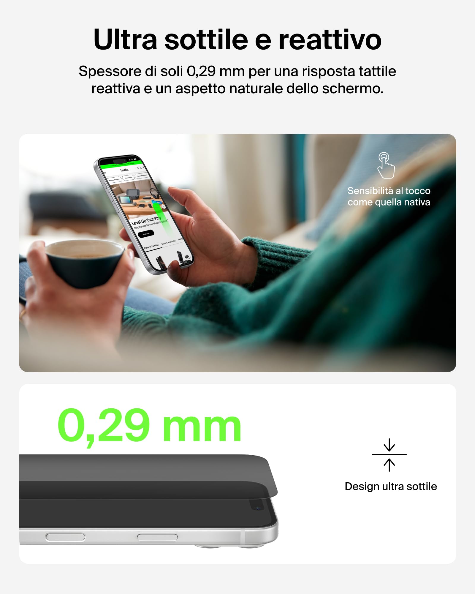 belkin-screenforce-invisiglass-privacy-pellicola-per-iphone-17-pro-max-vetro-con image 6