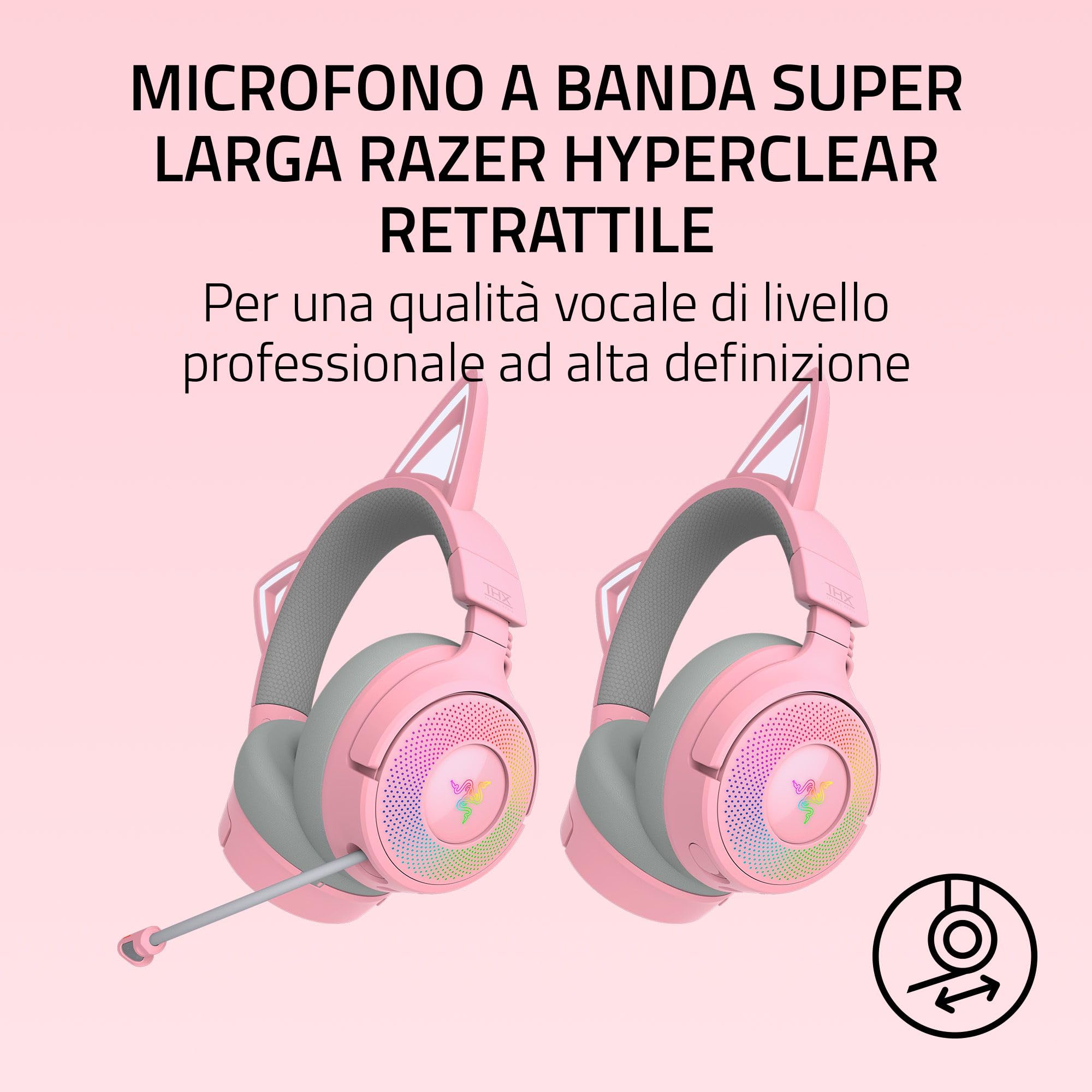 razer-kraken-kitty-v3-pro-cuffie-da-gioco-wireless-rgb-con-orecchie-di-gatto-chr image 4