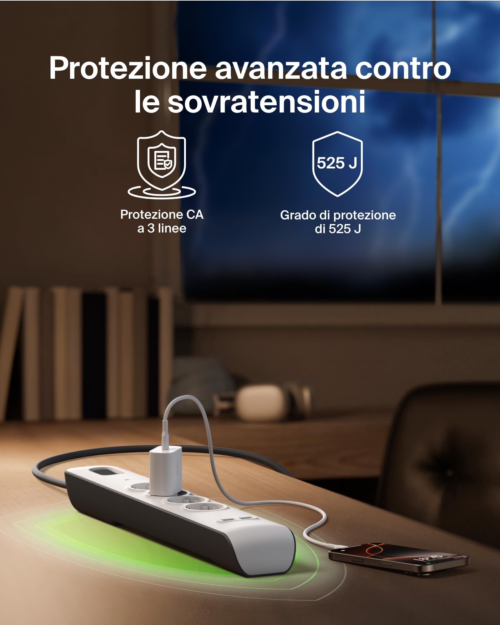 belkin-ciabatta-multipresa-con-4-prese-surge-protector-525-joule-e-2-porte-usb-a image 3