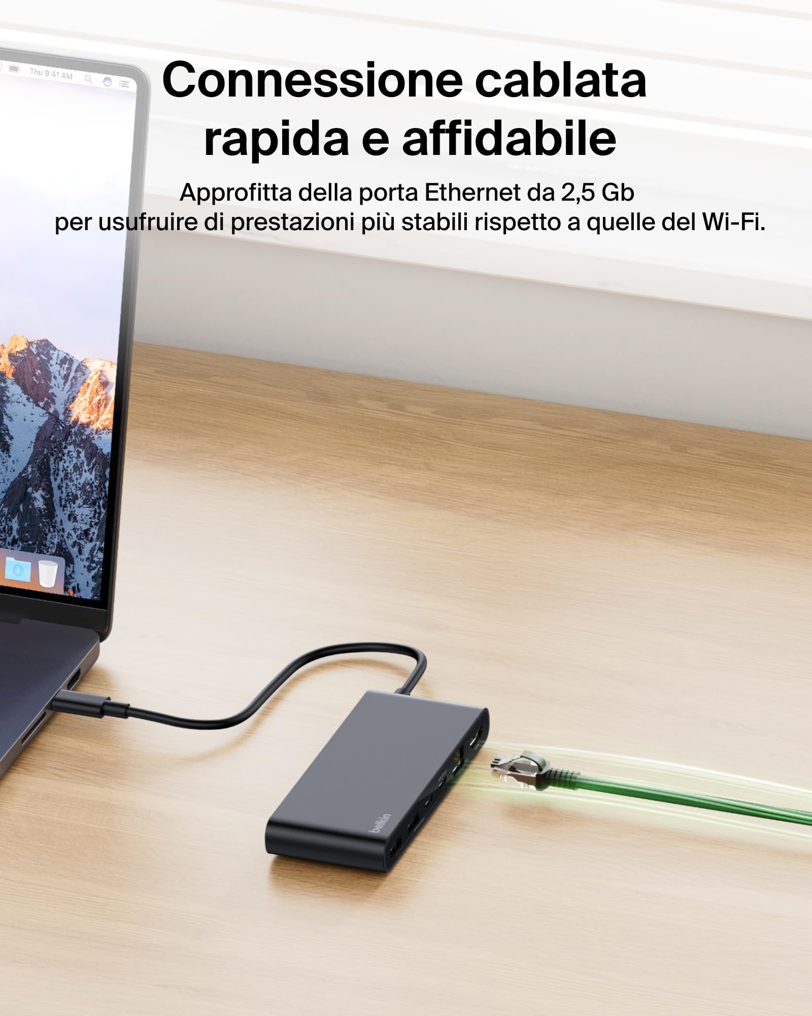 belkin-connect-hub-usb-c-a-8-porte-4k-60-hz-hdmi-100w-power-delivery-10gbps-usb- image 7