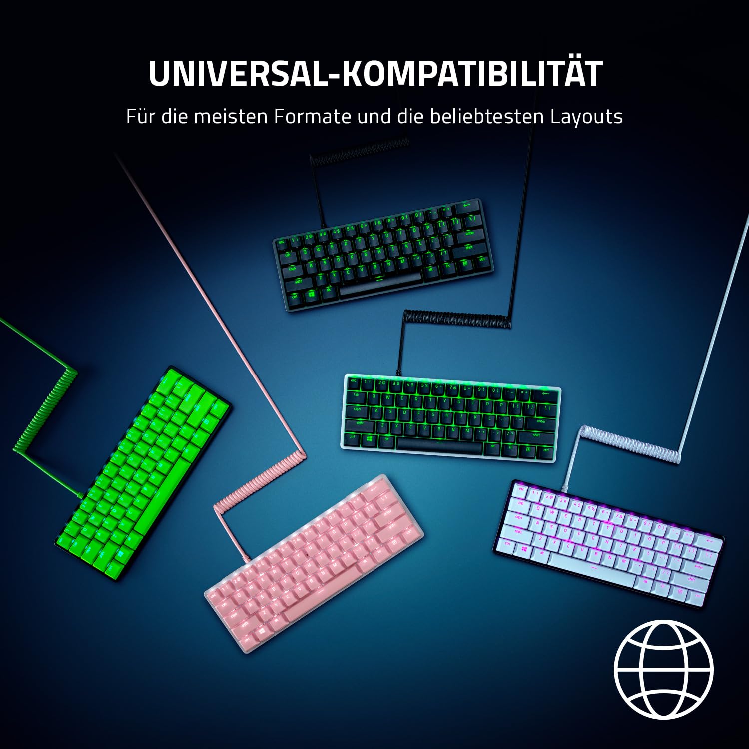 razer-pbt-keycap-coiled-cable-upgrade-set-doubleshot-pbt-verde-120-tasti-usb-c-a image 6