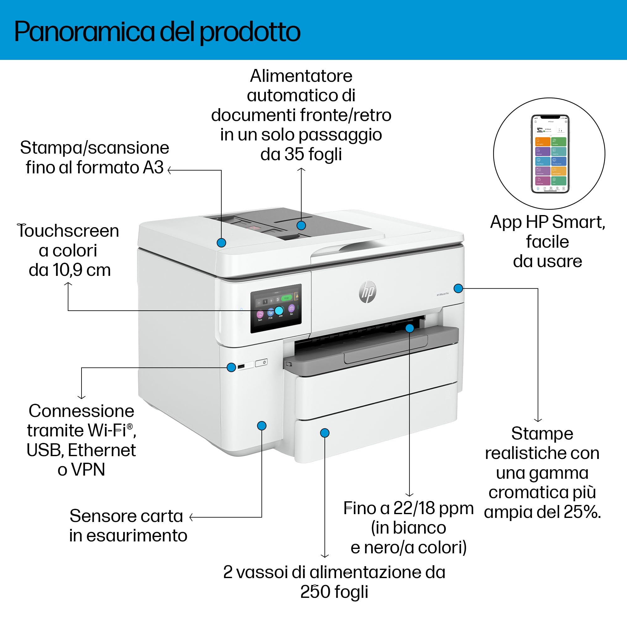 hp-officejet-pro-9730e-537p6b-stampante-multifunzione-inkjet-a3-colori-con-hp-e- image 4