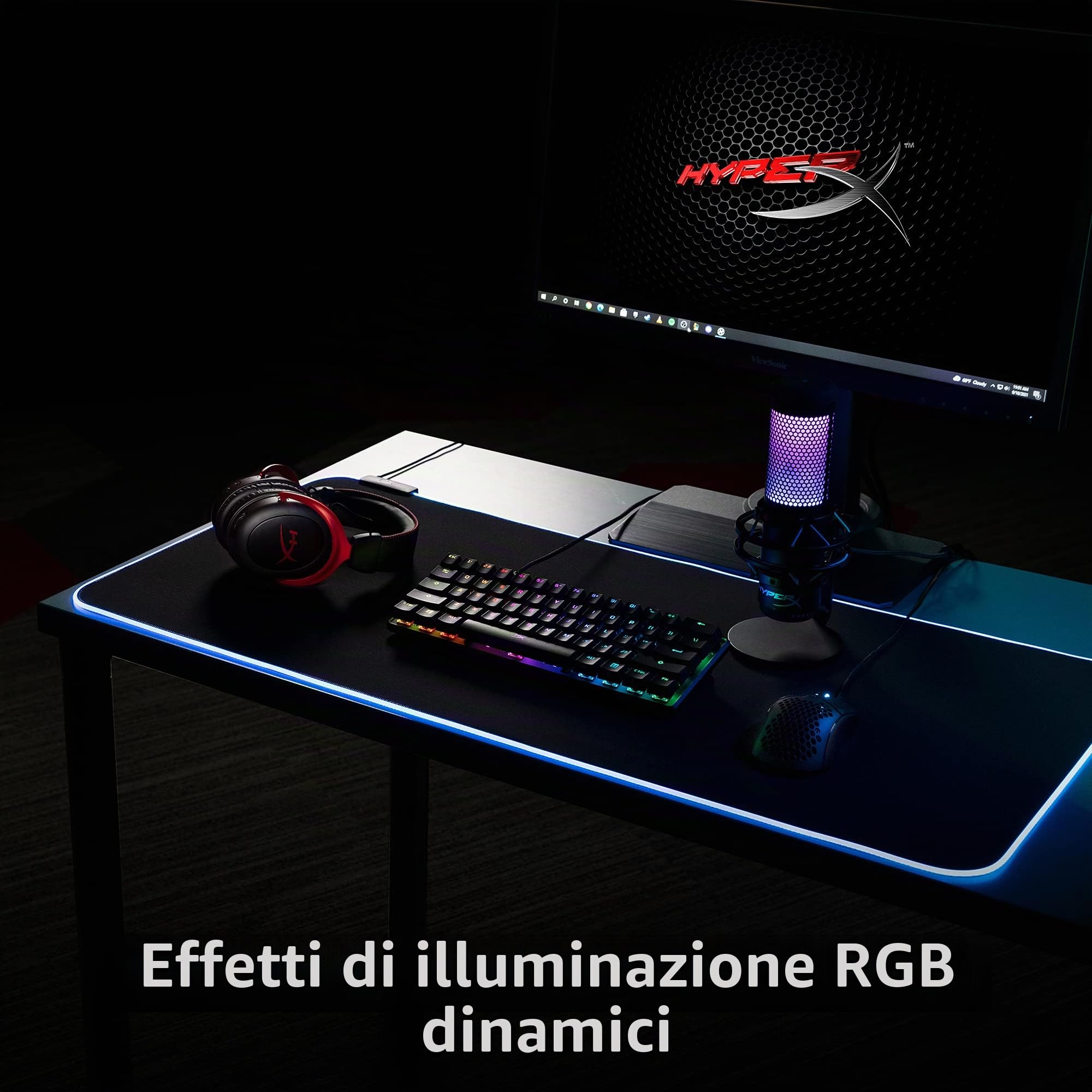 hp-hyperx-pulsefire-mat-rgb-xl-tappetino-per-mouse-da-gaming-con-illuminazione-r image 2