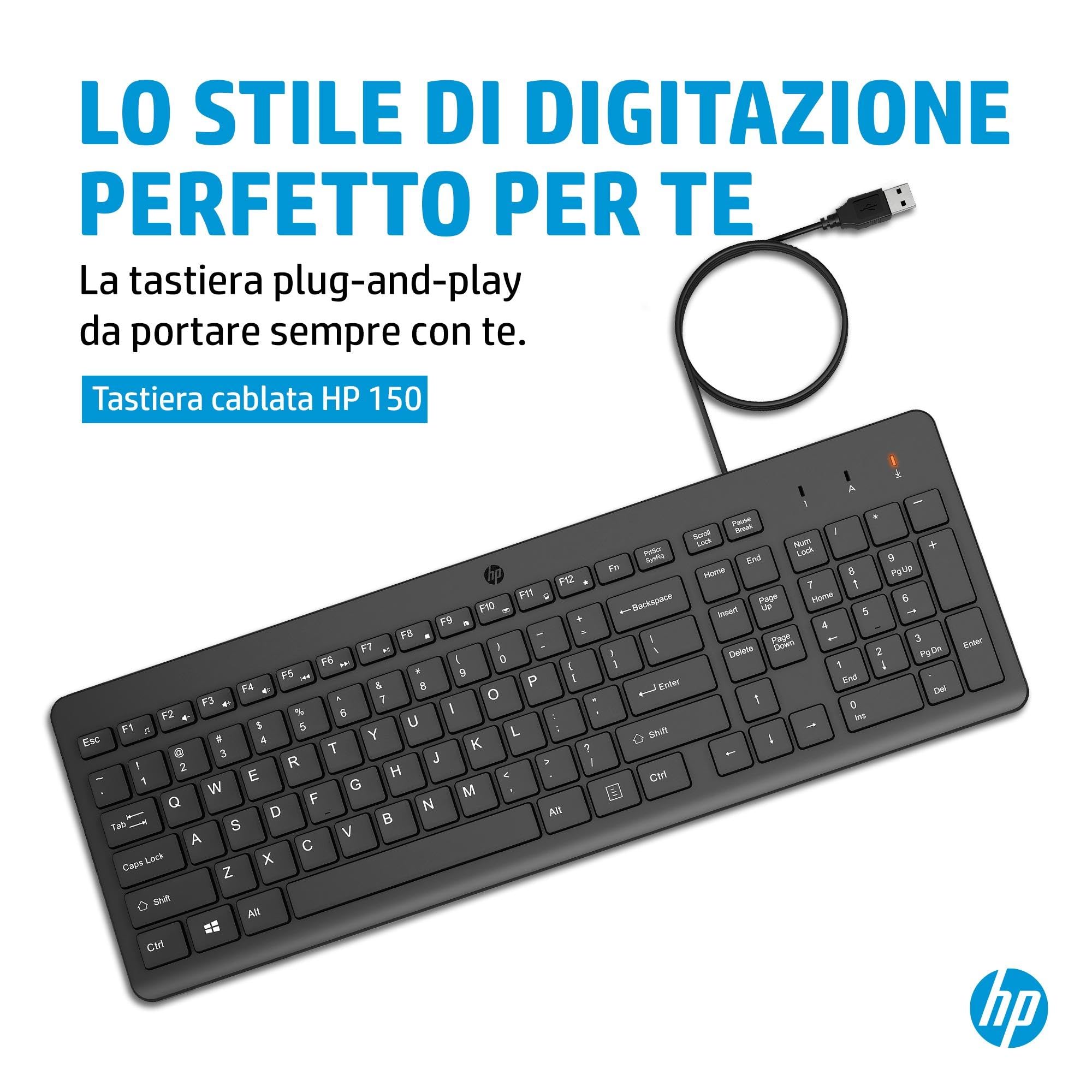hp-150-tastiera-cablata-usb-a-qwerty-italiana-nera-con-12-tasti-programmabili-co image 4