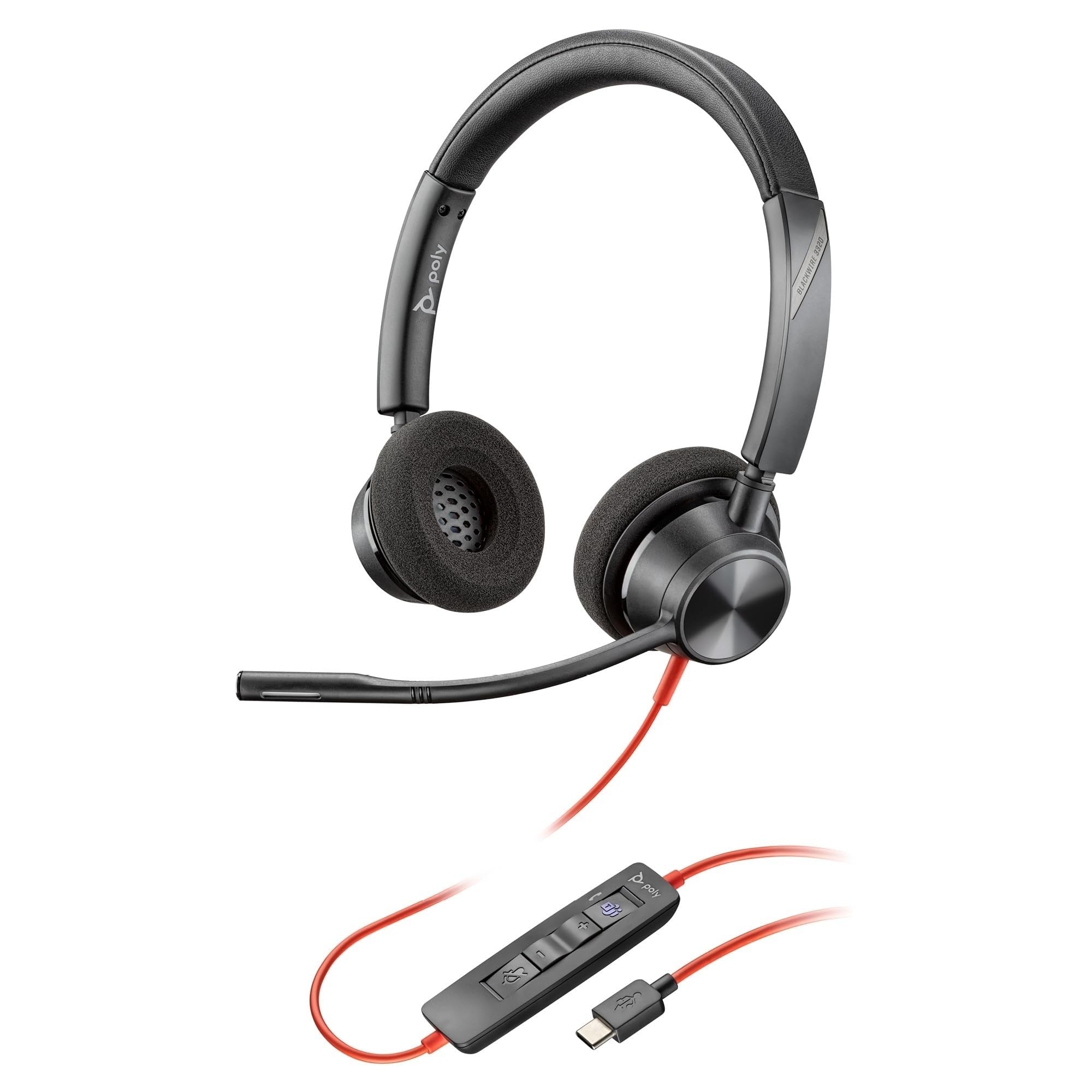 poly-hp-blackwire-3320-cuffia-cablata-usb-a-usb-c-microfono-anti-rumore-certific image 1