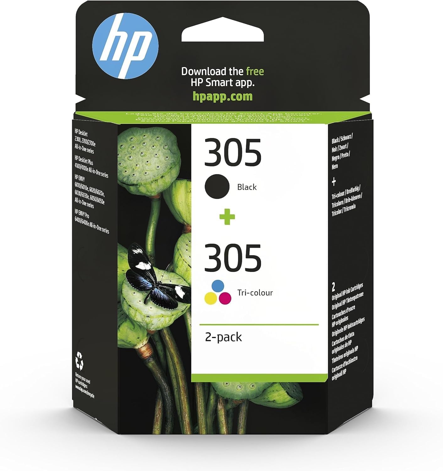 hp-305-nero-e-tricromia-6zd17ae-confezione-da-2-cartucce-originali-per-deskjet-s image 1