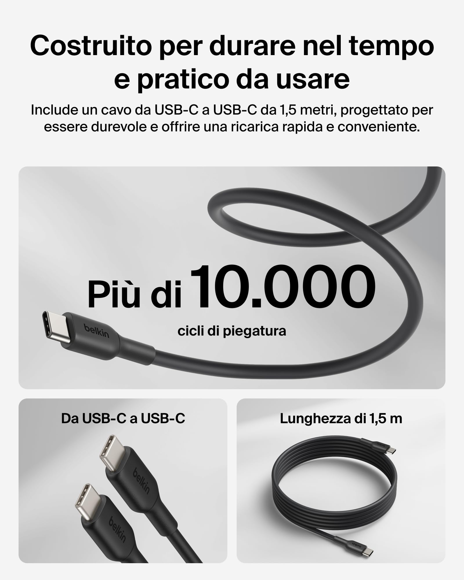 belkin-boostcharge-caricatore-usb-c-gan-100w-compatto-con-spina-pieghevole-e-cav image 2
