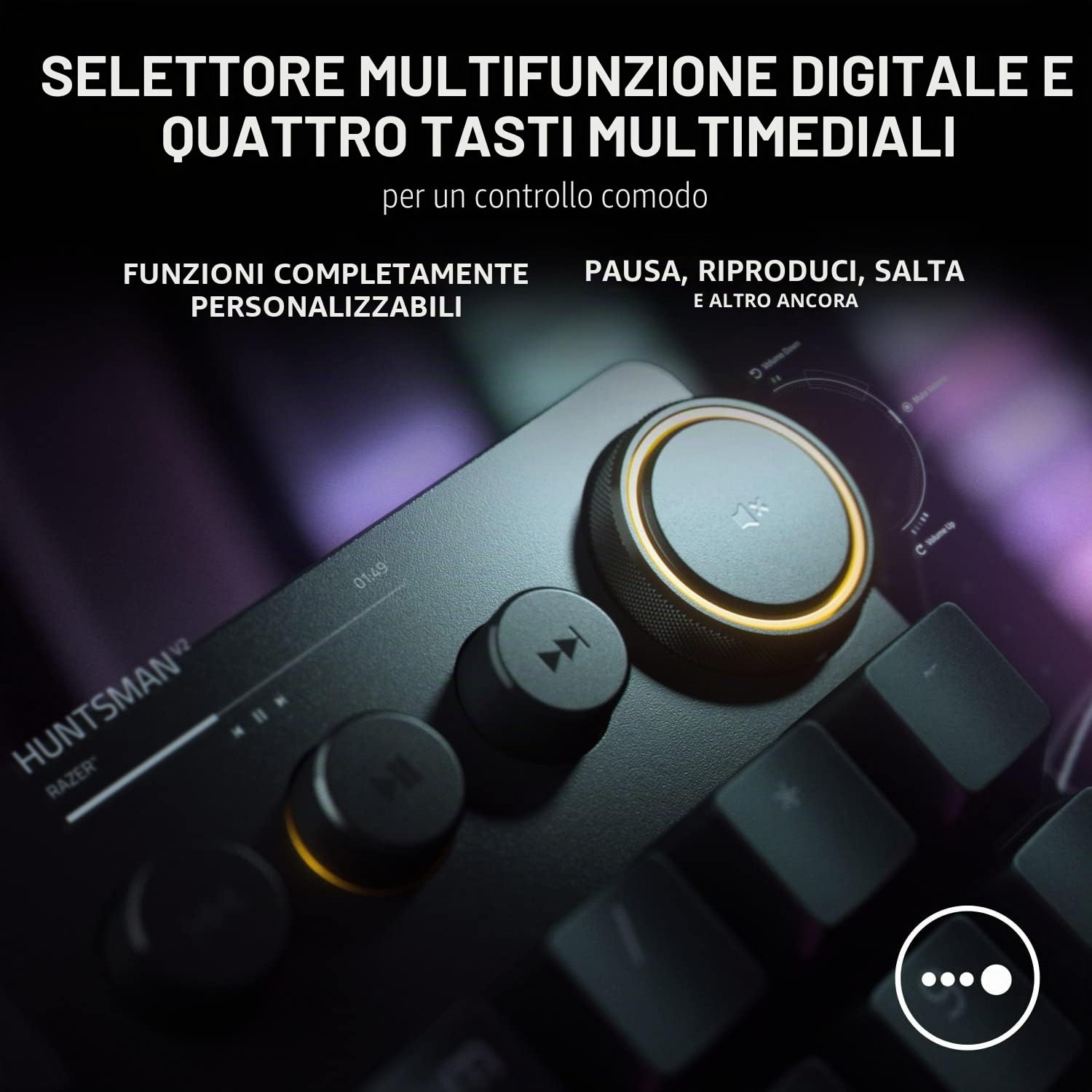 razer-huntsman-v2-purple-switch-tastiera-gaming-meccanica-full-size-con-switch-o image 5