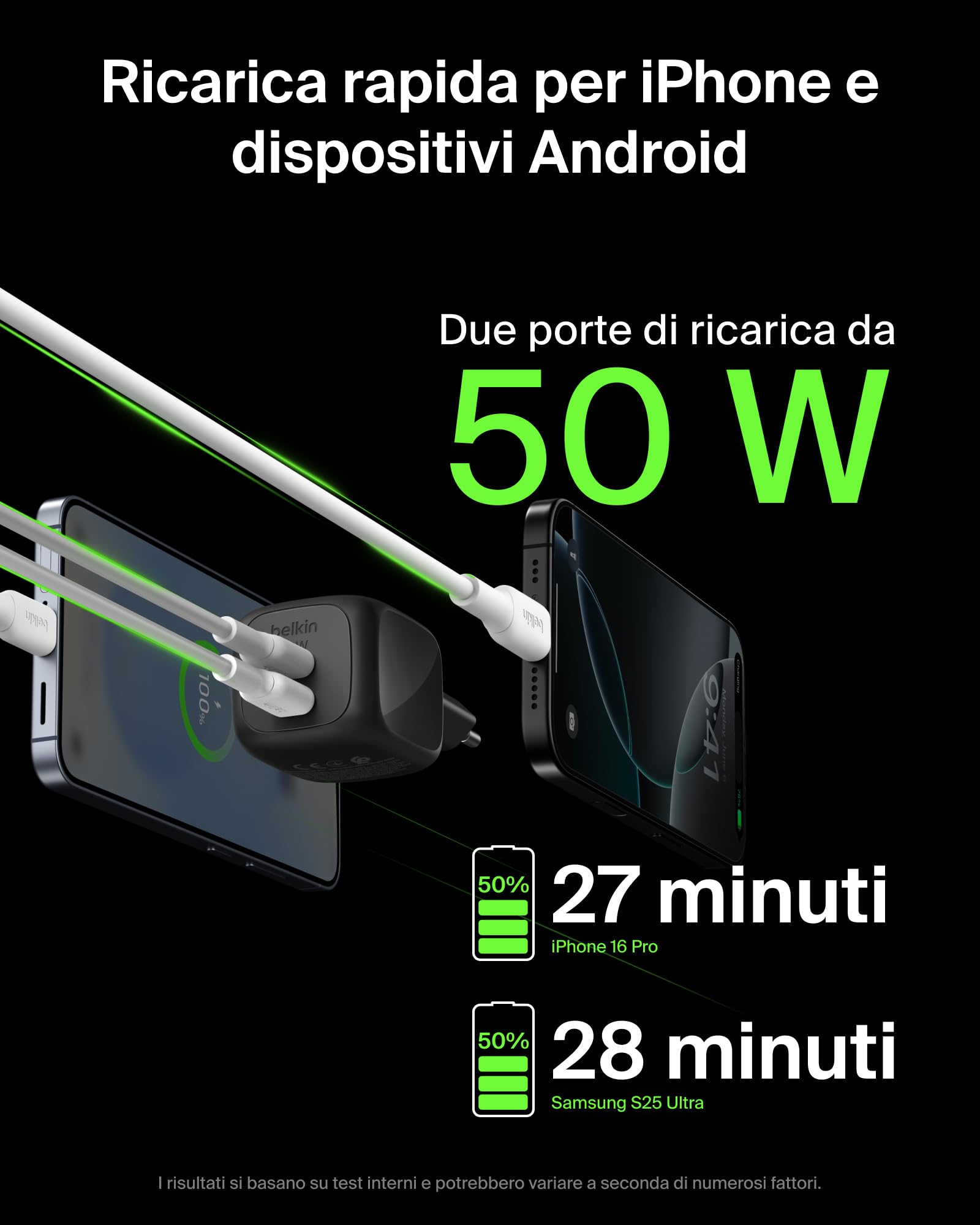 belkin-boostcharge-caricabatterie-usb-c-gan-dual-porta-50w-pd-3-1-pps-ricarica-r image 4