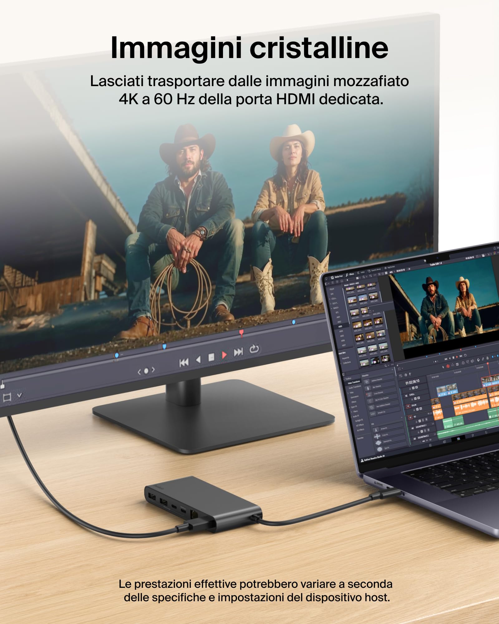belkin-connect-hub-usb-c-a-8-porte-4k-60-hz-hdmi-100w-power-delivery-10gbps-usb- image 5