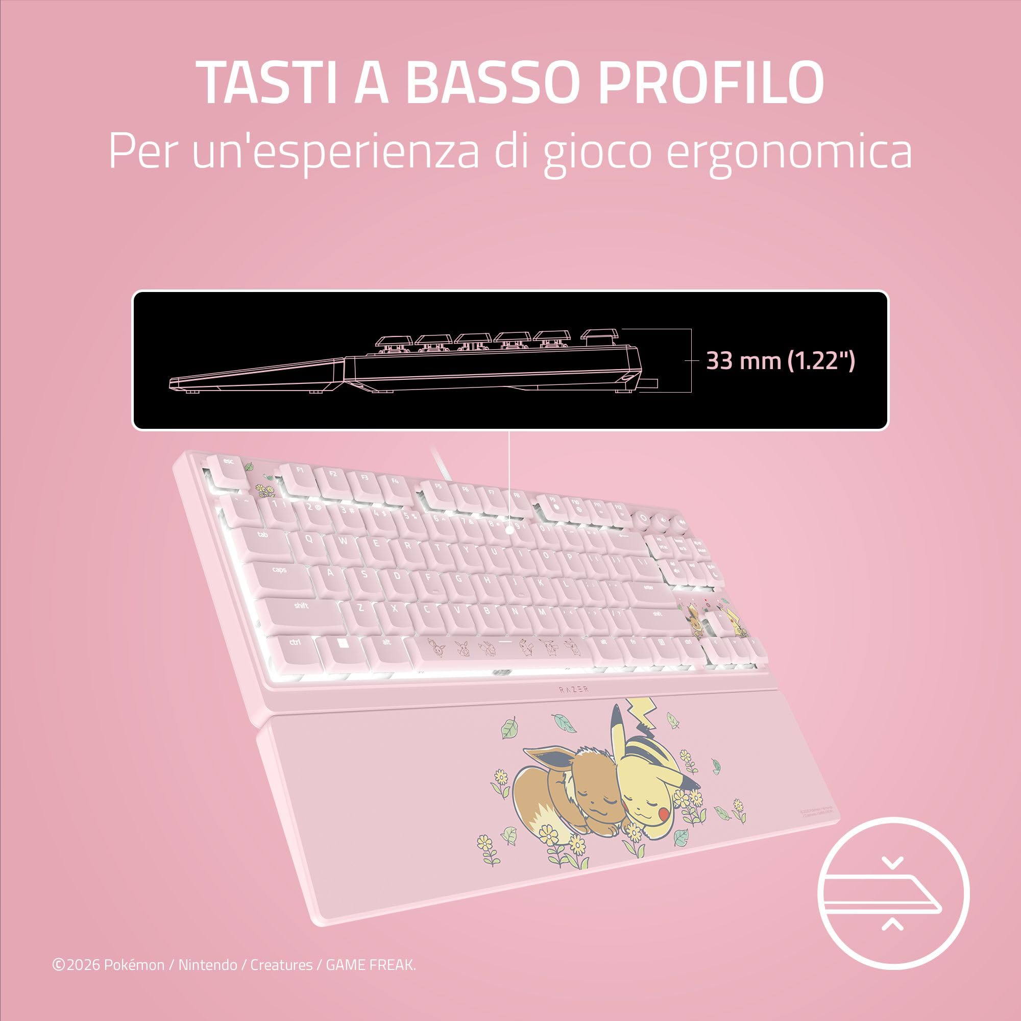 razer-ornata-v3-tenkeyless-pok-mon-pikachu-eevee-tastiera-da-gaming-compatta-mec image 2