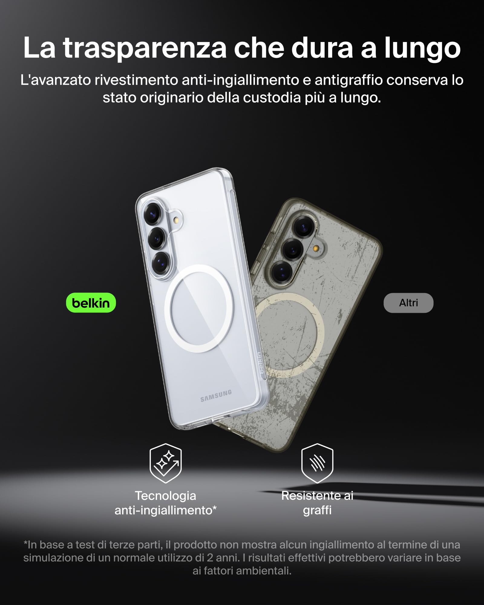 belkin-sheerforce-clear-cover-per-samsung-galaxy-s26-protezione-da-cadute-fino-a image 6