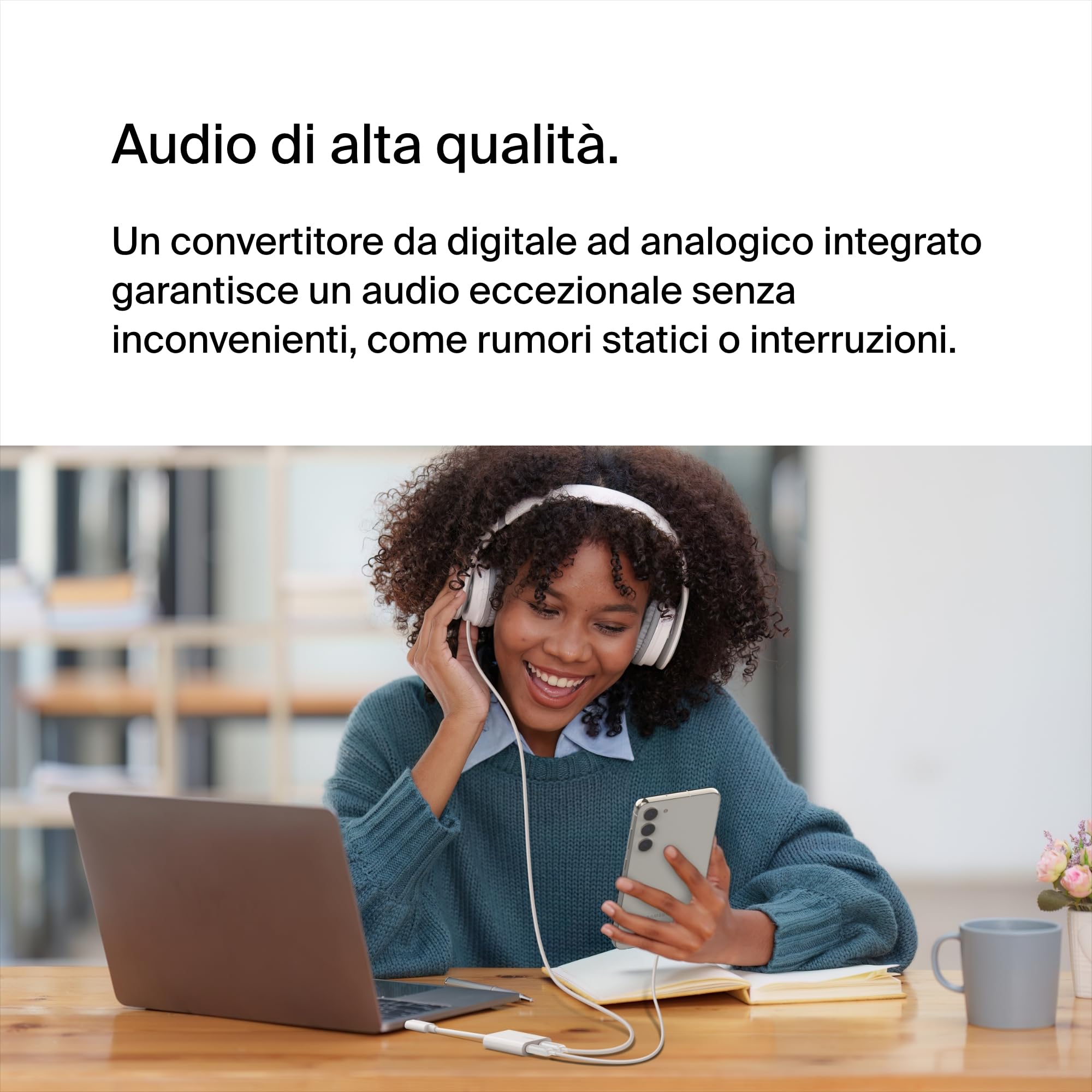 belkin-rockstar-adattatore-audio-ricarica-usb-c-2-in-1-con-power-delivery-60w-da image 4