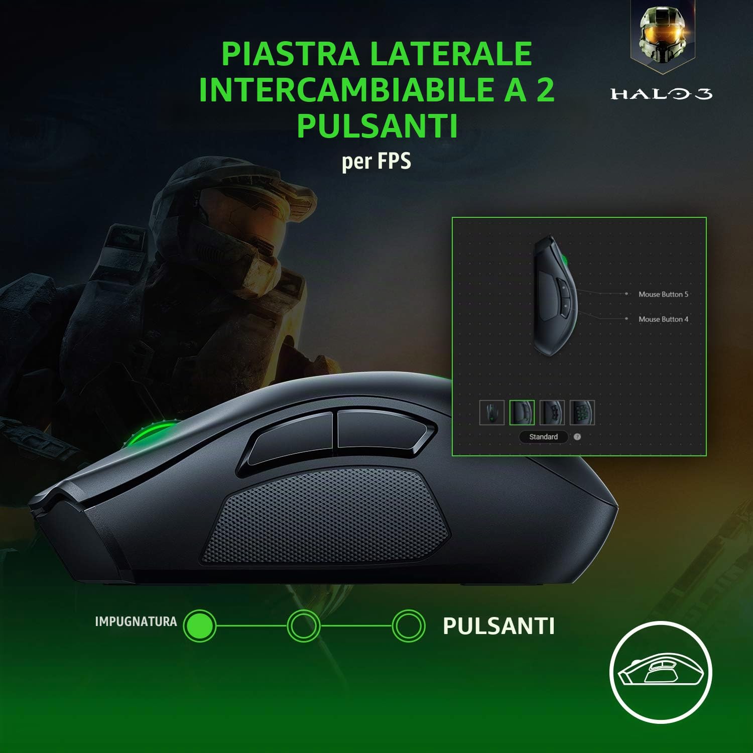razer-naga-pro-mouse-gaming-wireless-modulare-con-3-piastre-laterali-intercambia image 5